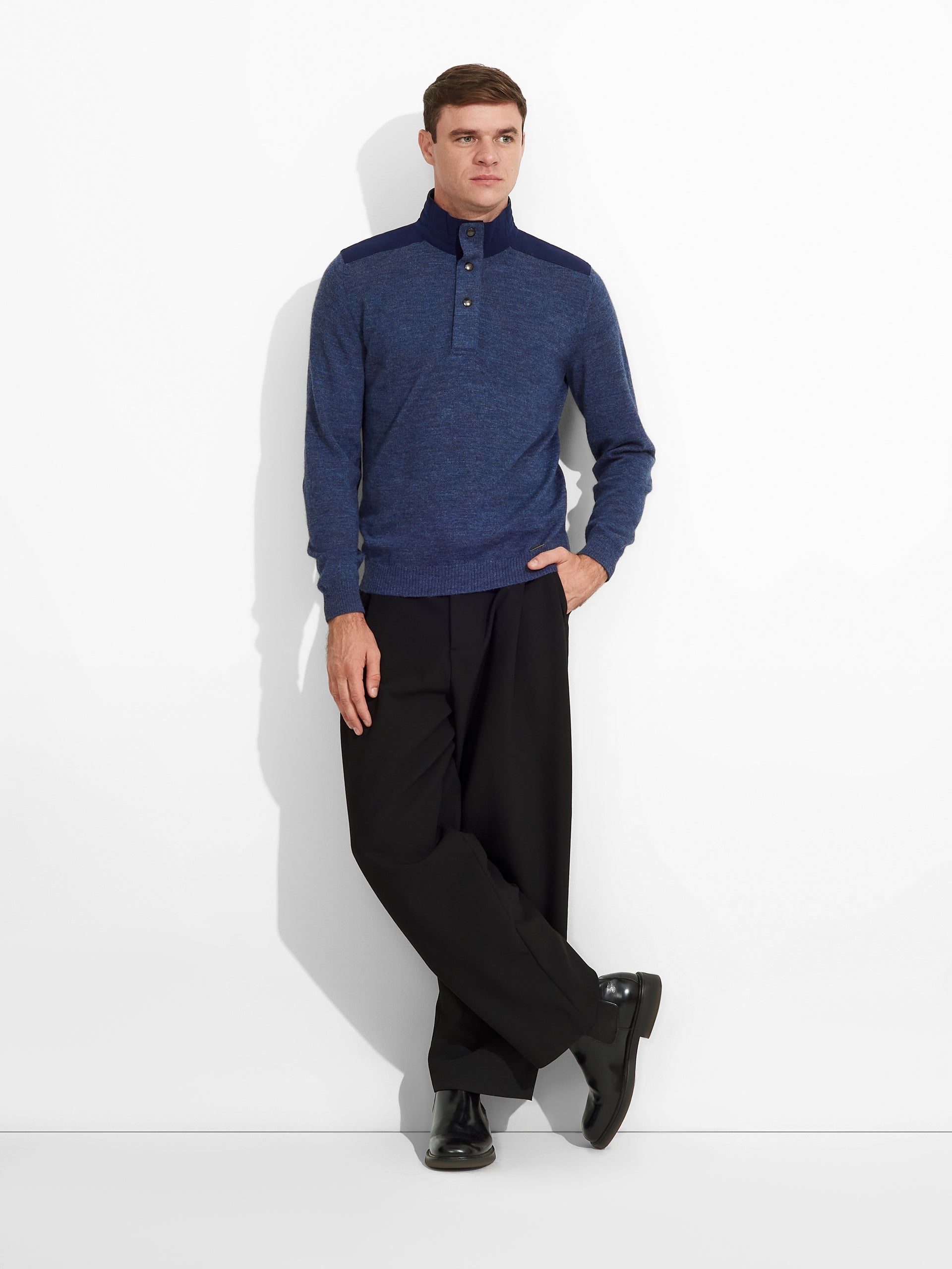 Zorba Sweater Baby Alpaca Color Blue - Paz Lifestyle