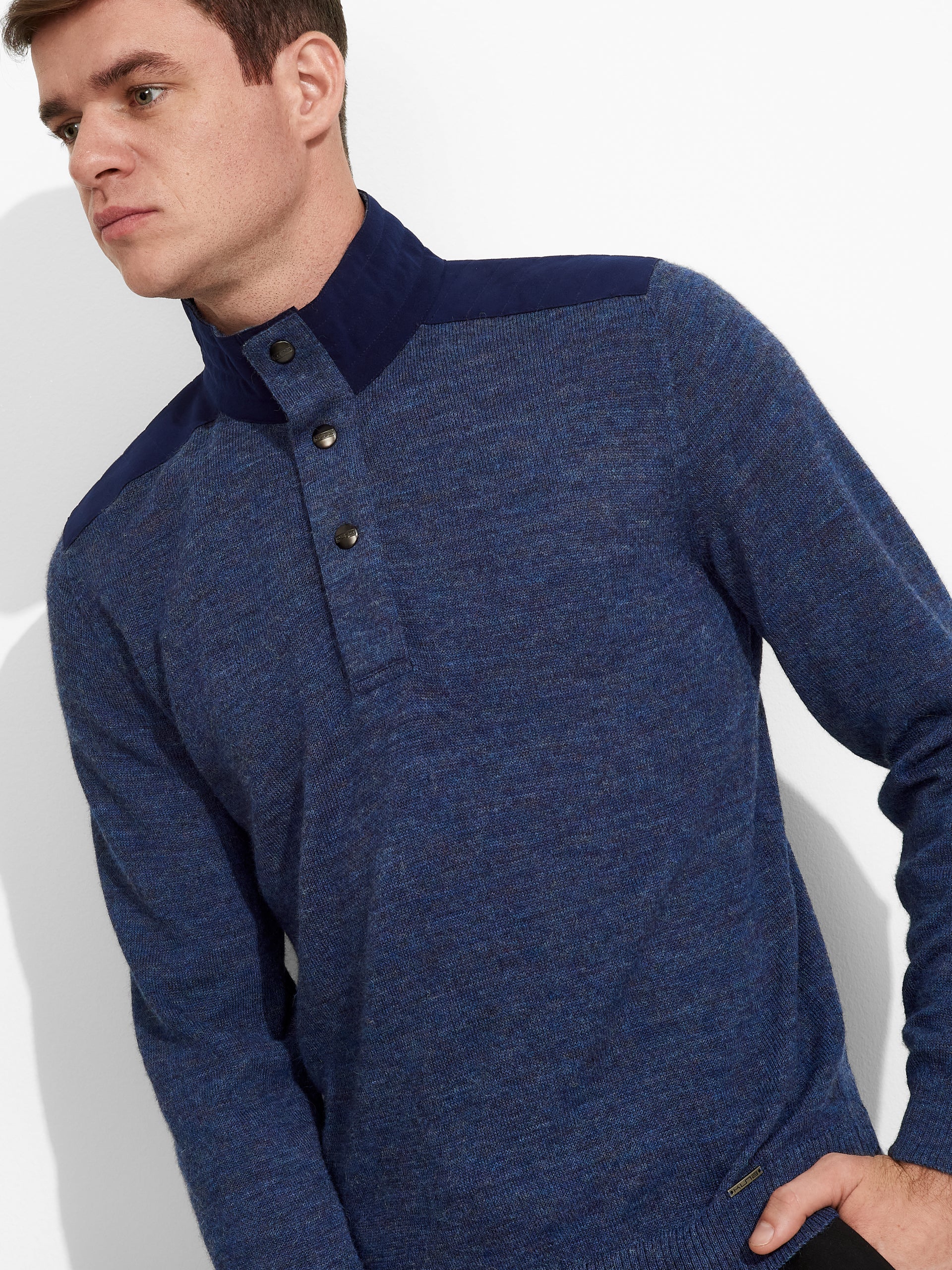 Zorba Sweater Baby Alpaca Color Blue - Paz Lifestyle