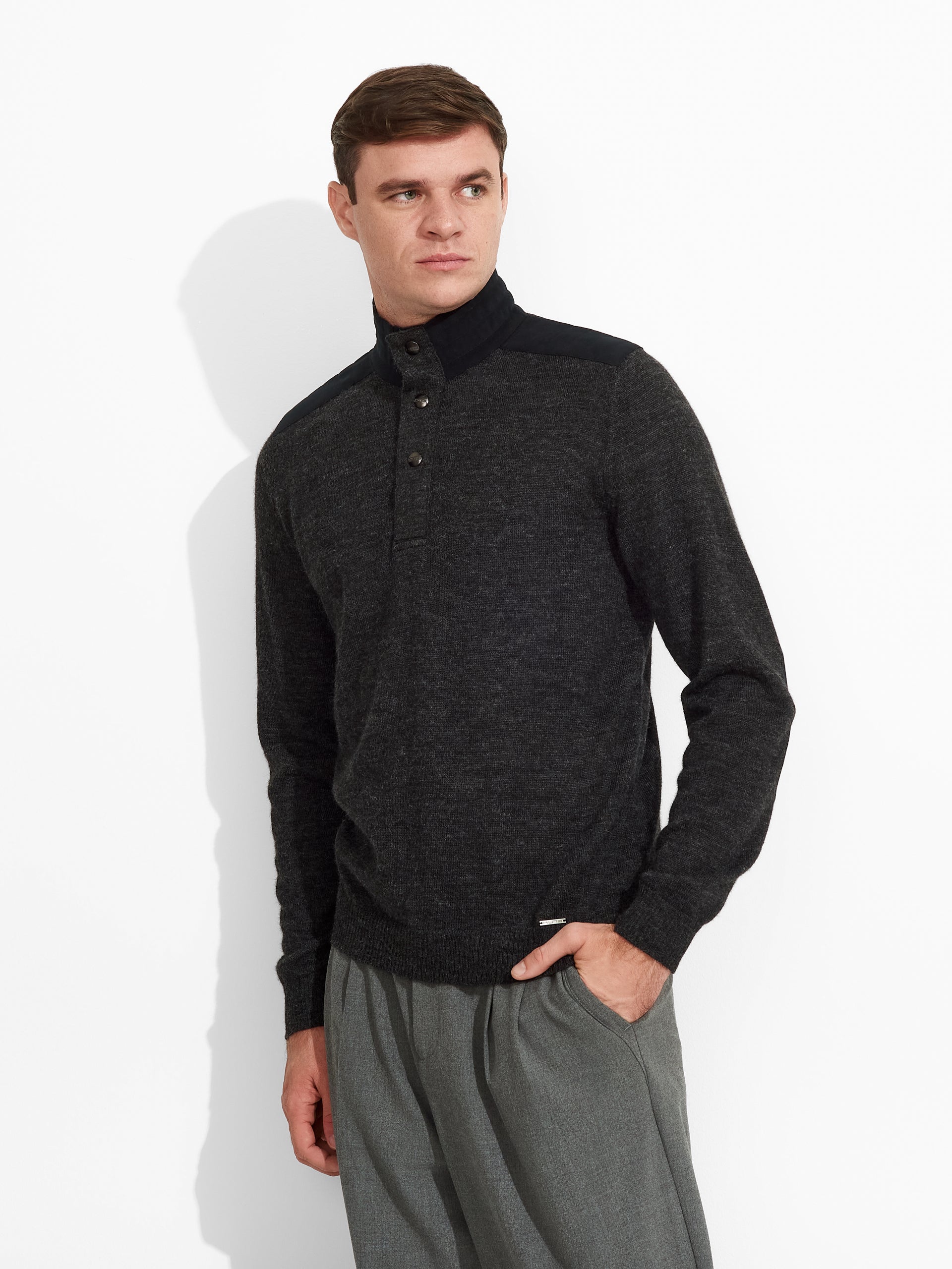 Zorba Sweater Baby Alpaca Color Grey - Paz Lifestyle