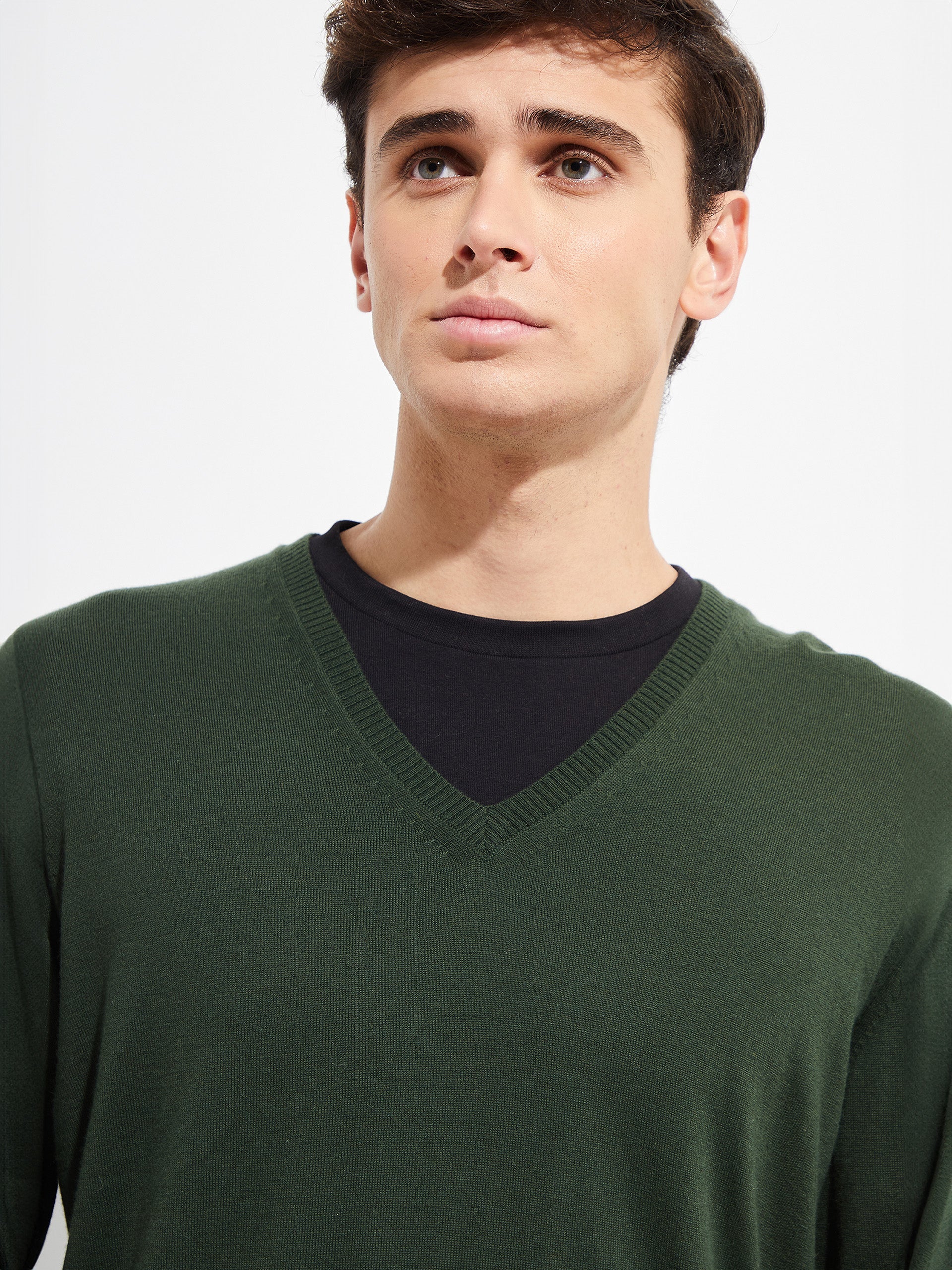 Brian Sweater Vicuna Color Green - Paz Lifestyle