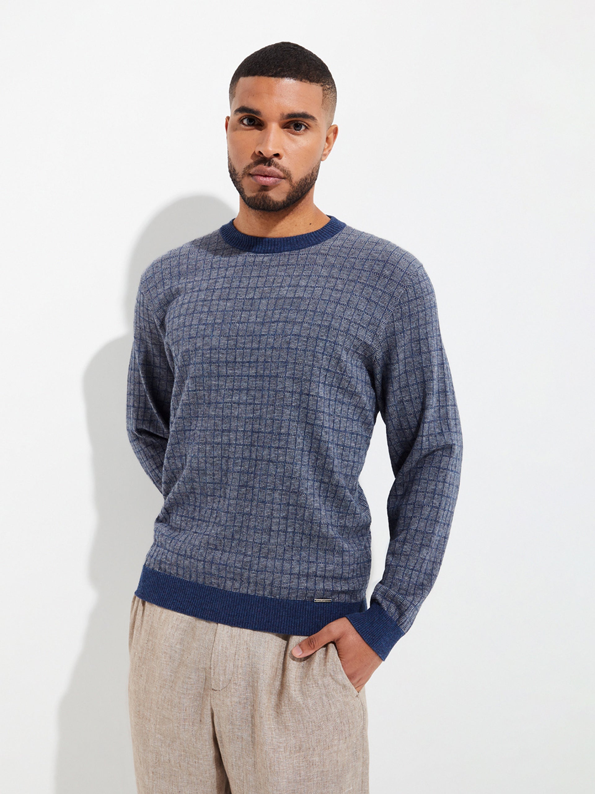 Ygnacio Sweater Cotton Color Grey - Paz Lifestyle