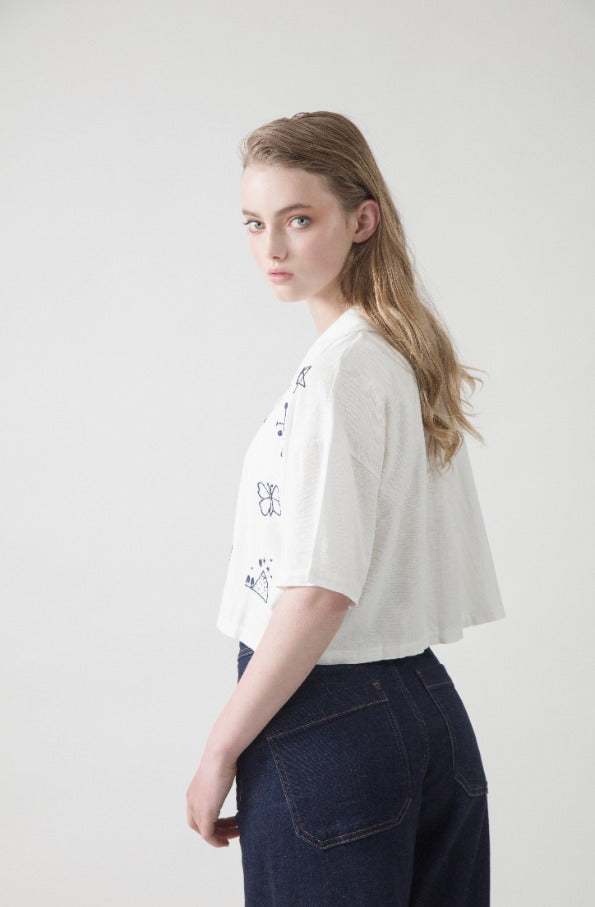 AGUSTINA - ARMINDA CROP SHIRT - Paz Lifestyle