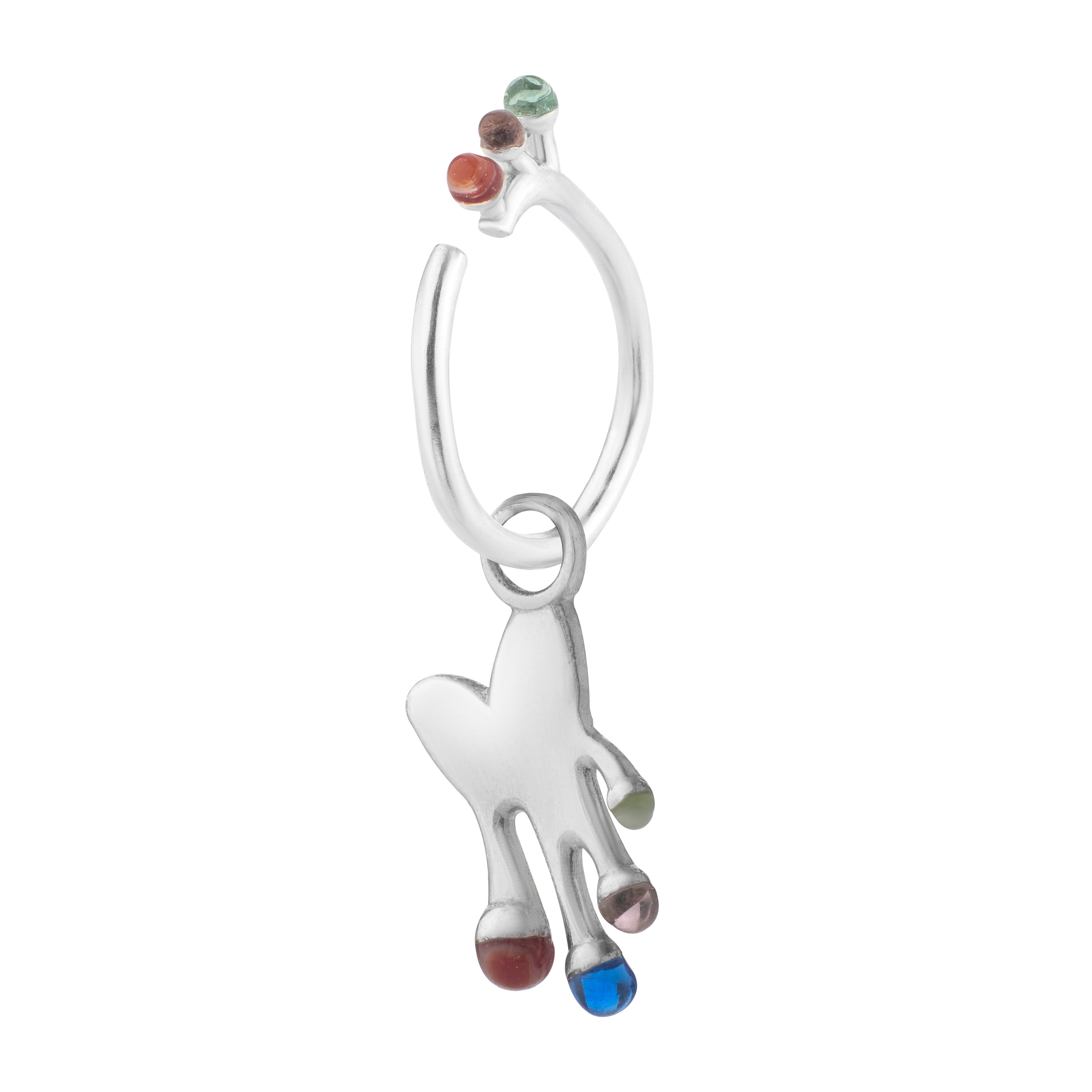 Heart Beat Glass Ring