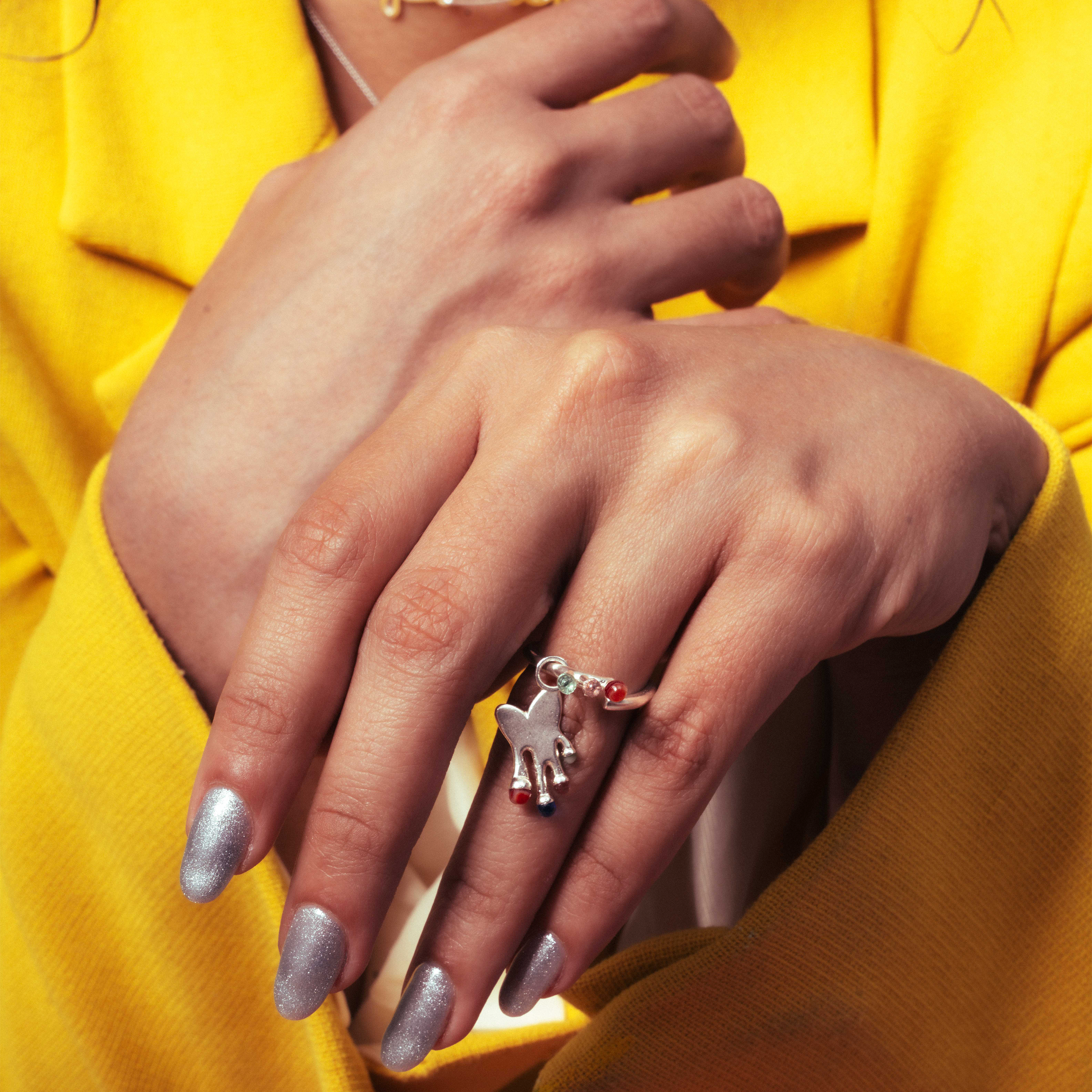 Heart Beat Glass Ring - Paz Lifestyle