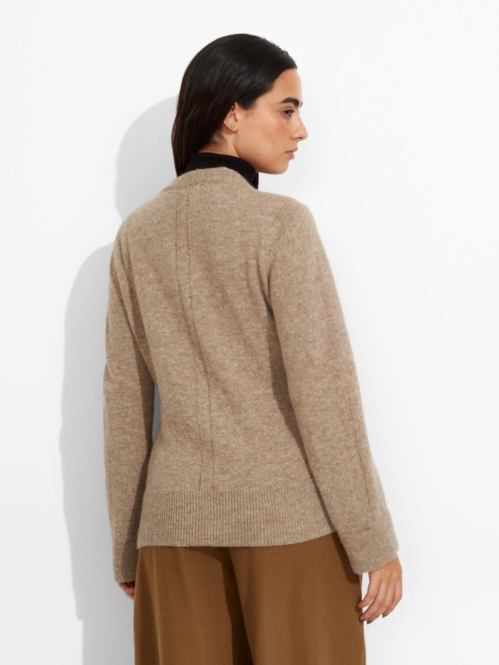 Zia Cardigan Baby Alpaca Color Brown