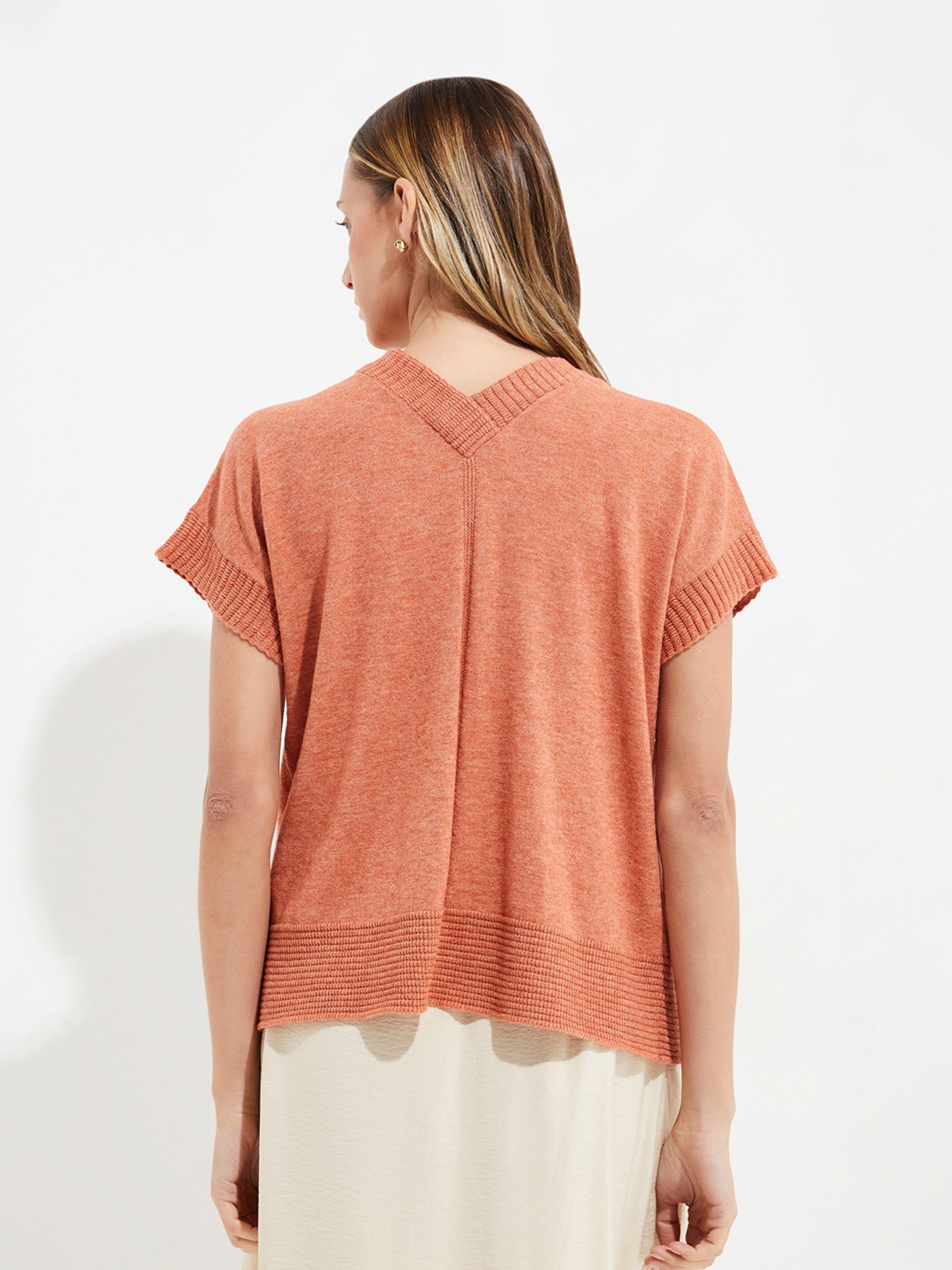 Ymelde Vest Cotton Color Orange - Paz Lifestyle