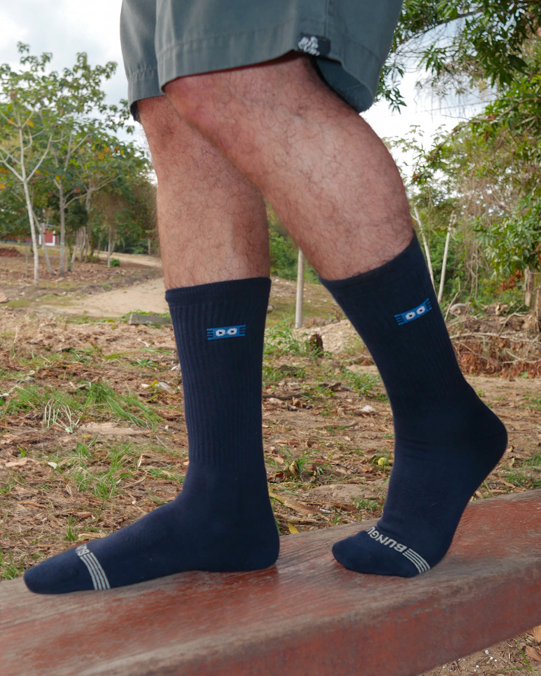 All navy Calf Sock 8-Pack