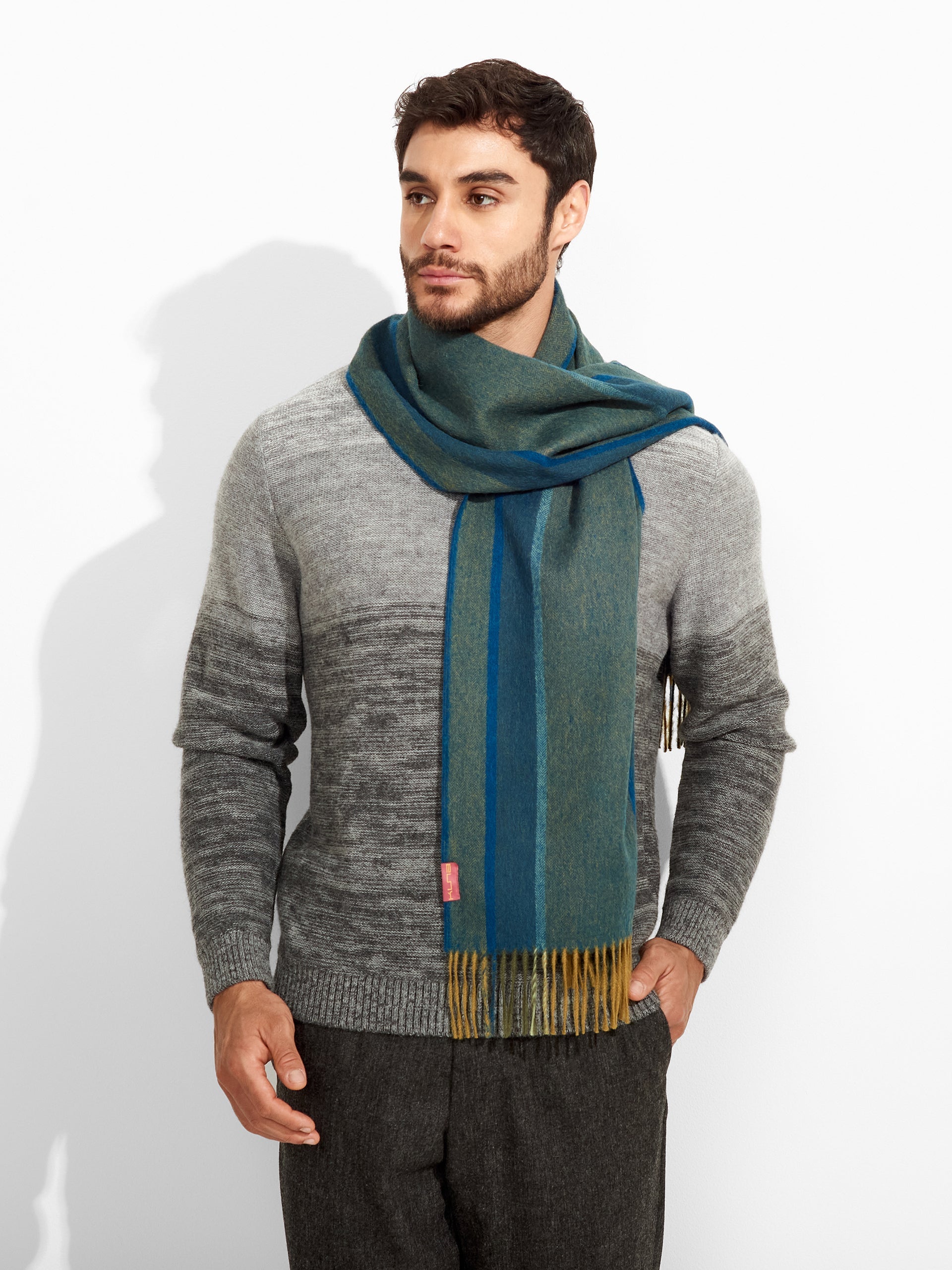Perejil Scarf Baby Alpaca Color Green