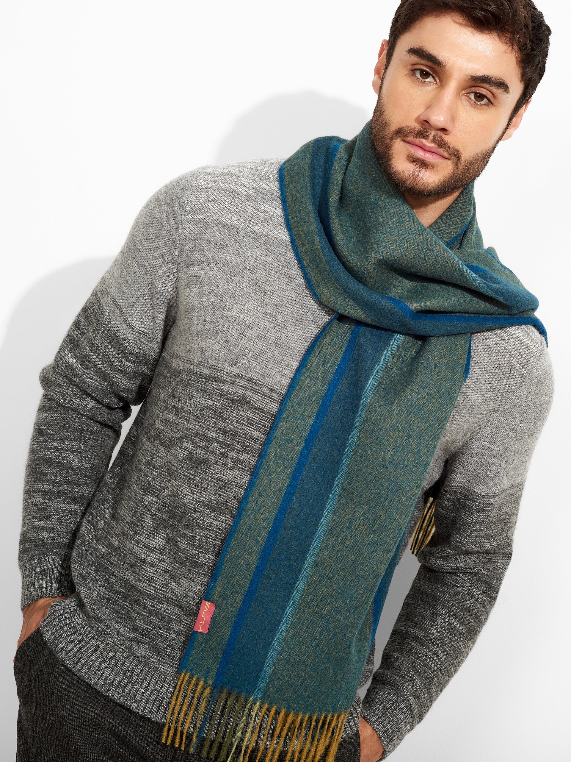 Perejil Scarf Baby Alpaca Color Green