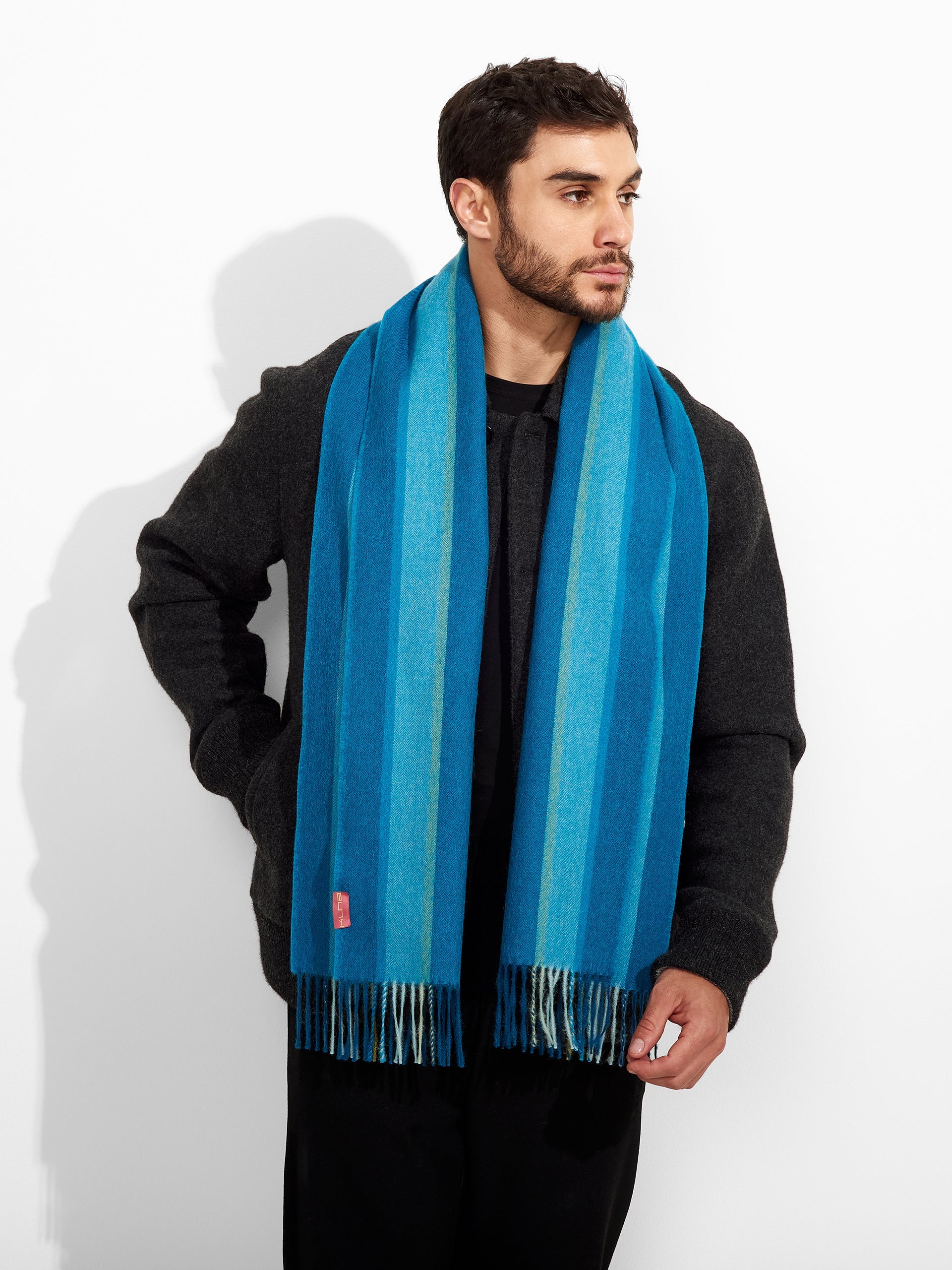 Perejil Scarf Baby Alpaca Color Turquoise
