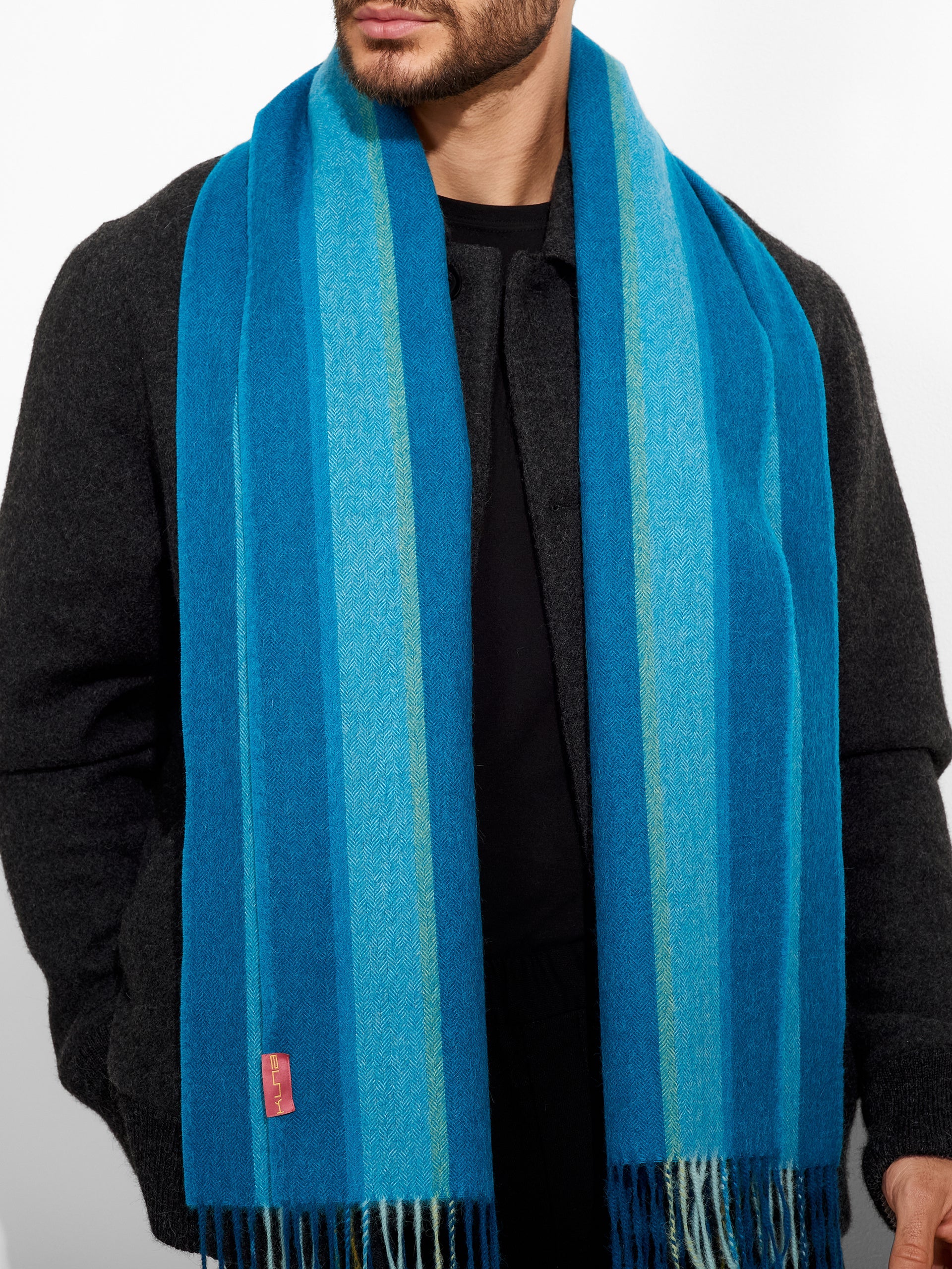 Perejil Scarf Baby Alpaca Color Turquoise