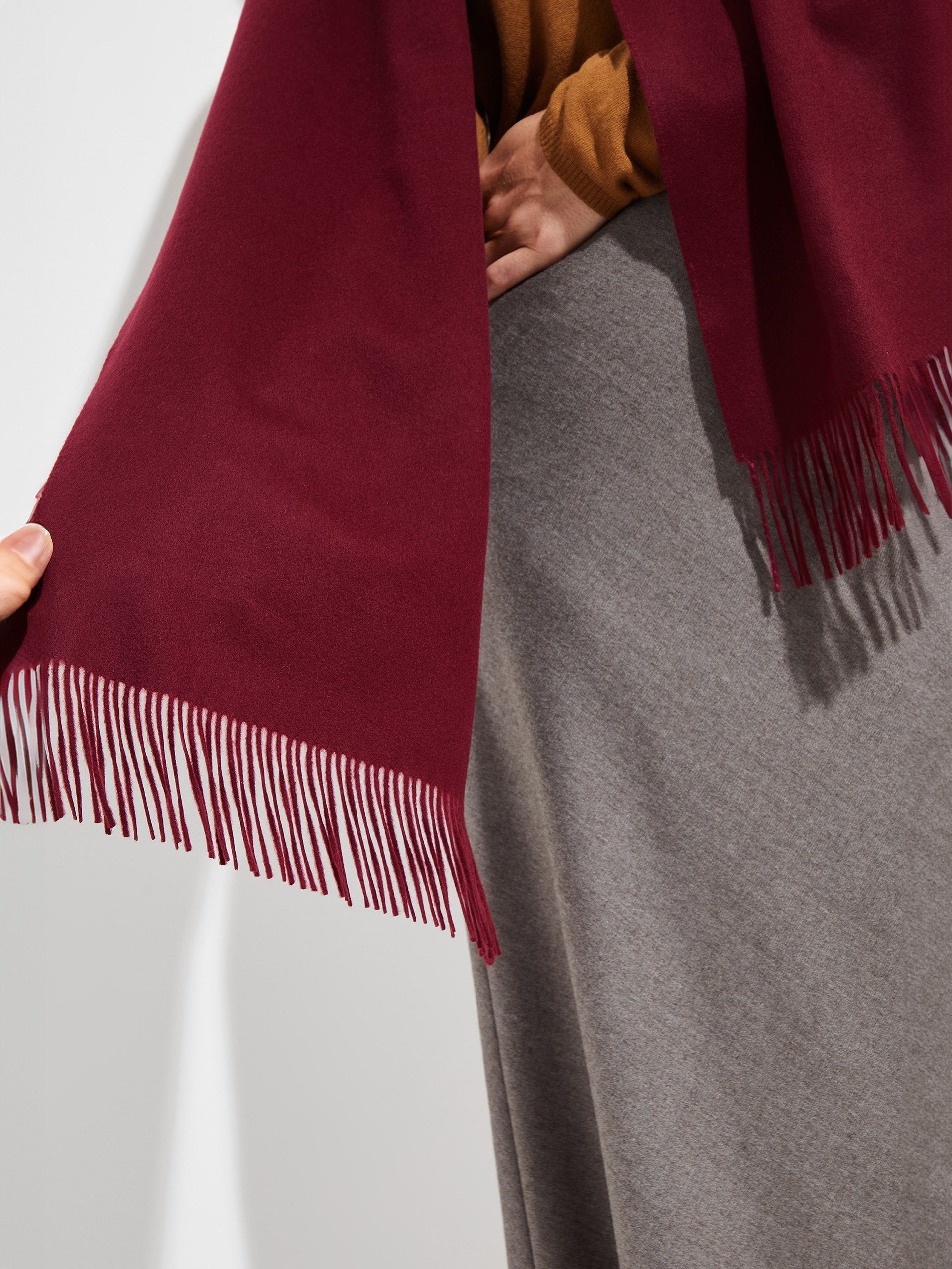 Basel Scarf Vicuña Color Burdeo