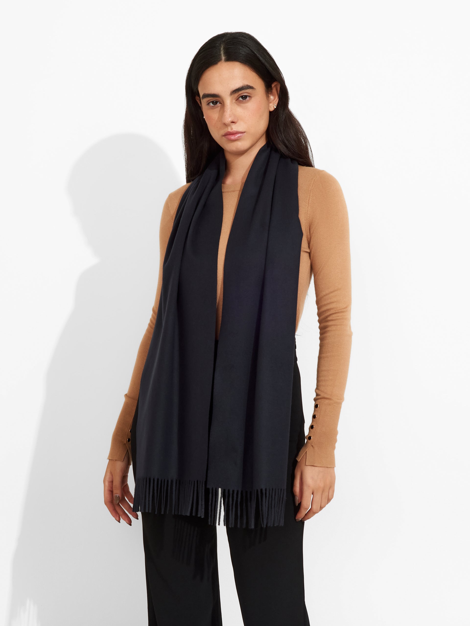 Basel Scarf Vicuna Color Blue - Paz Lifestyle