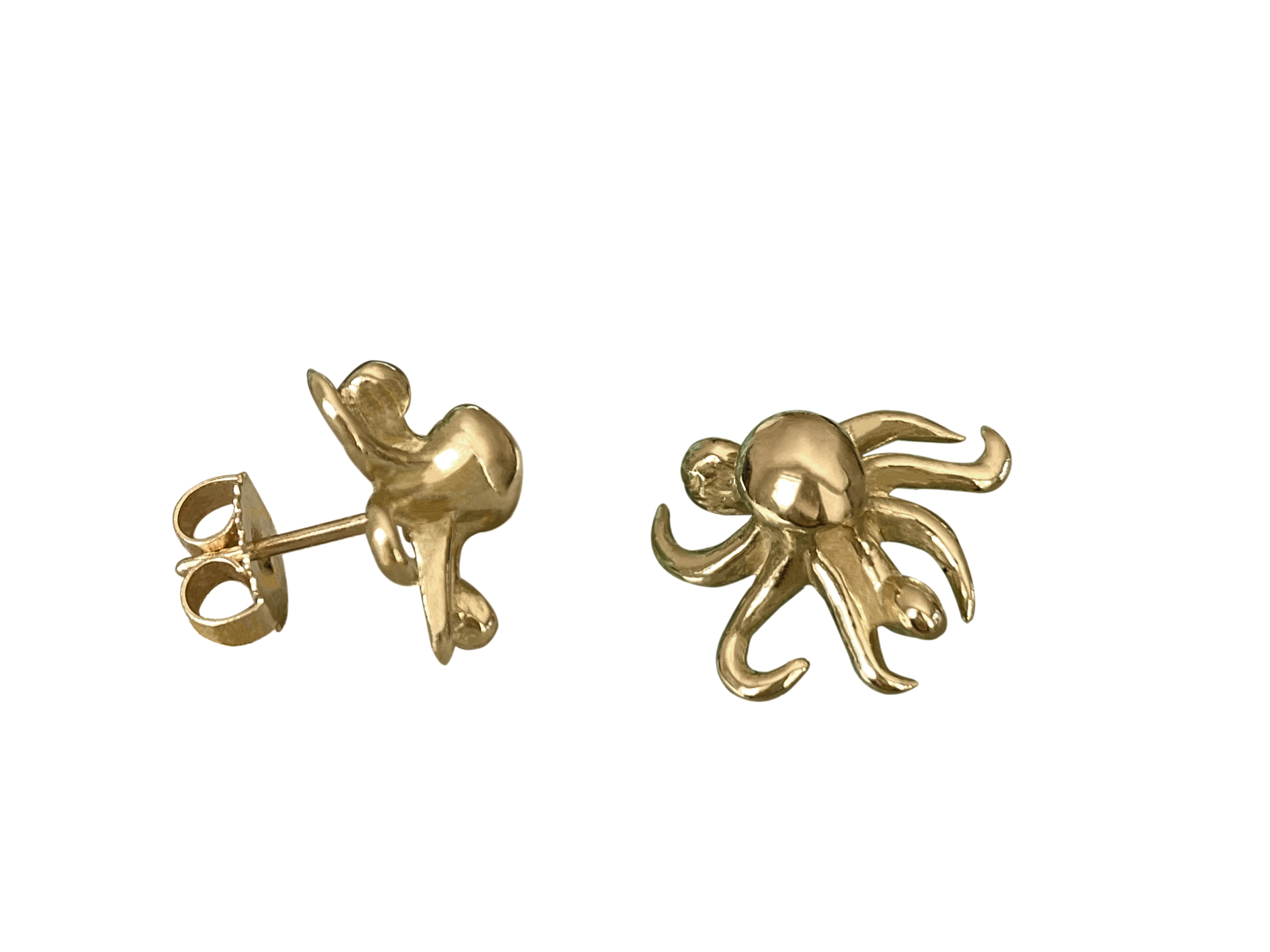 MERCURY-FREE GOLD BOHEME OCTOPUS STUDS - Paz Lifestyle