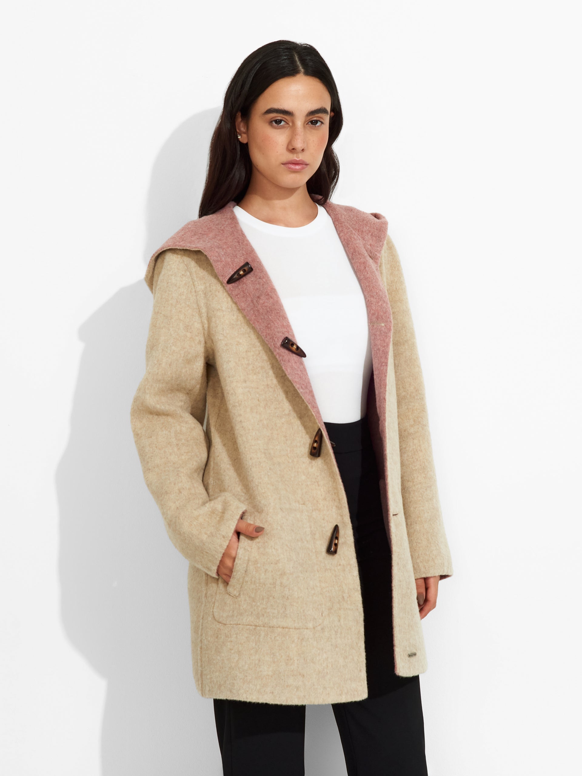 Alaia Coat Baby Alpaca Color Pink - Paz Lifestyle