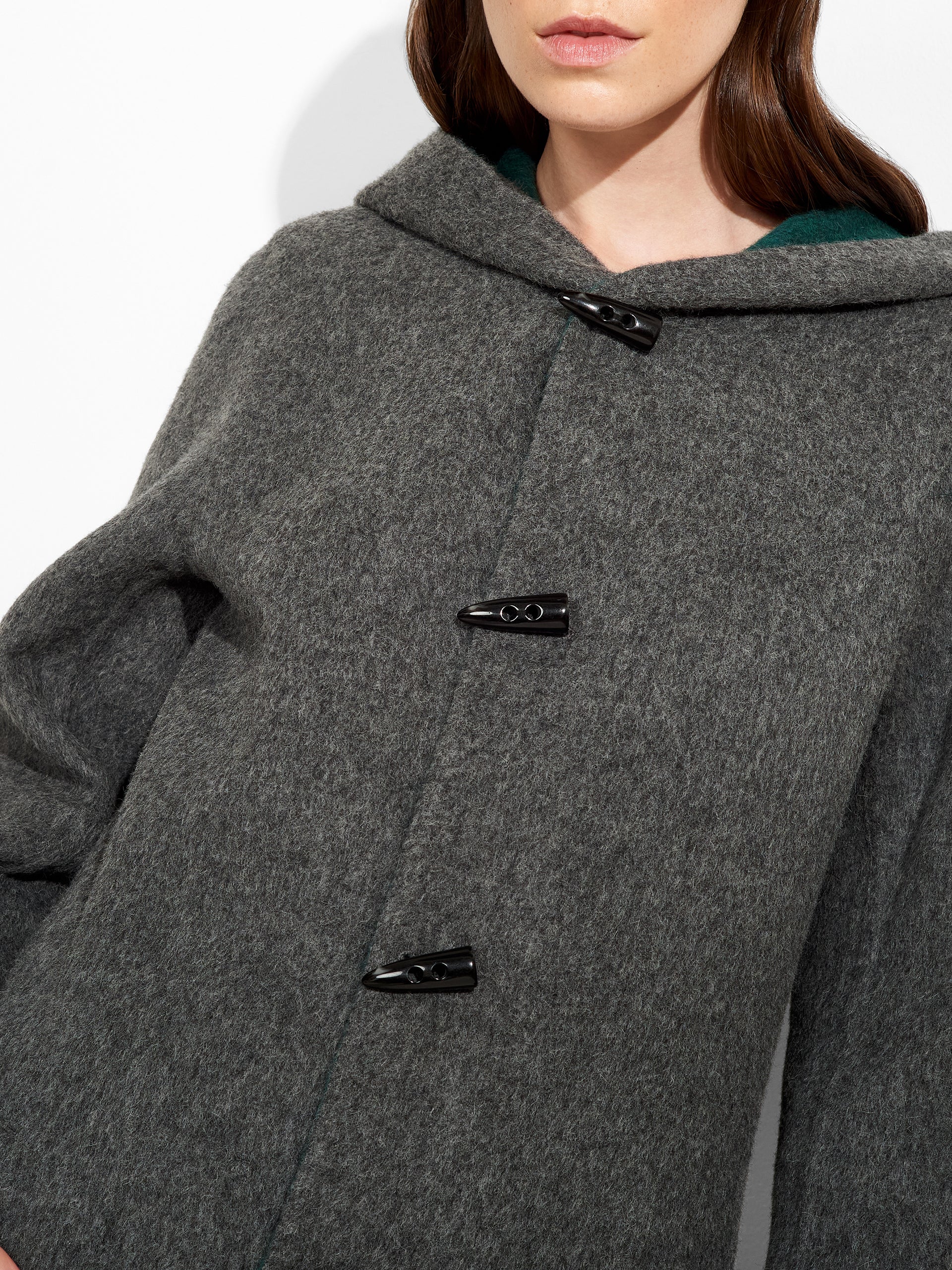 Alaia Coat Baby Alpaca Color Green - Paz Lifestyle