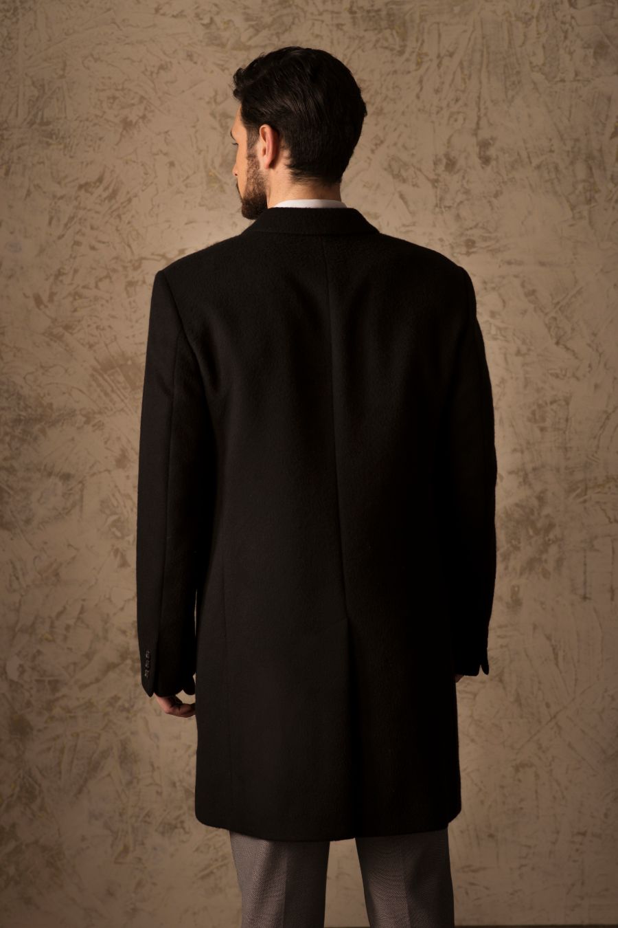 Boris Coat Vicuña Color Black