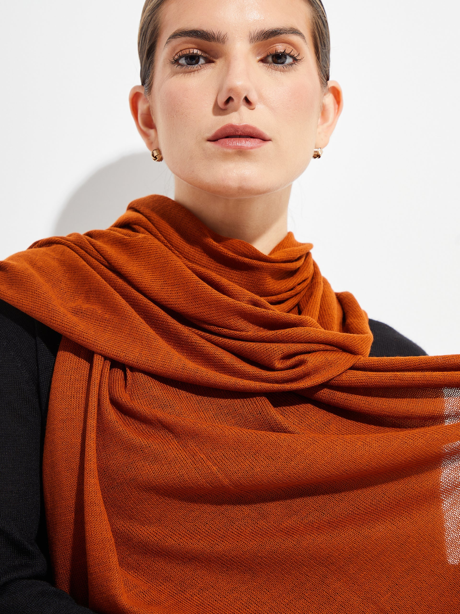 Bouveret Shawl Vicuña Color Naranja