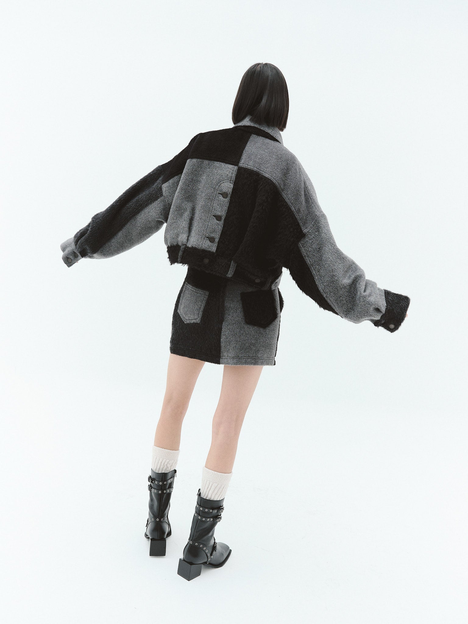 RENATA Alpaca Wool Jacket, Carbón | Pre-Order - Paz Lifestyle