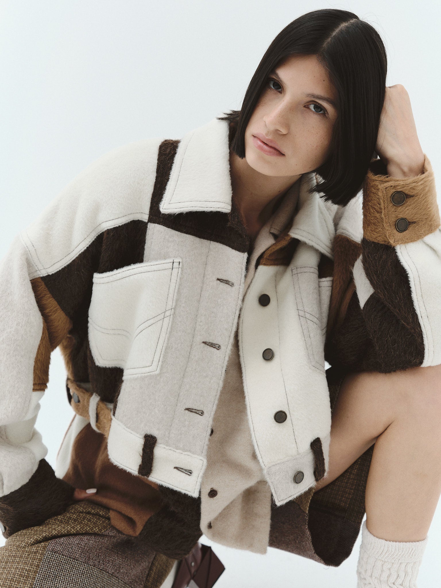 RENATA Alpaca Wool Jacket, Carbón | Pre-Order - Paz Lifestyle