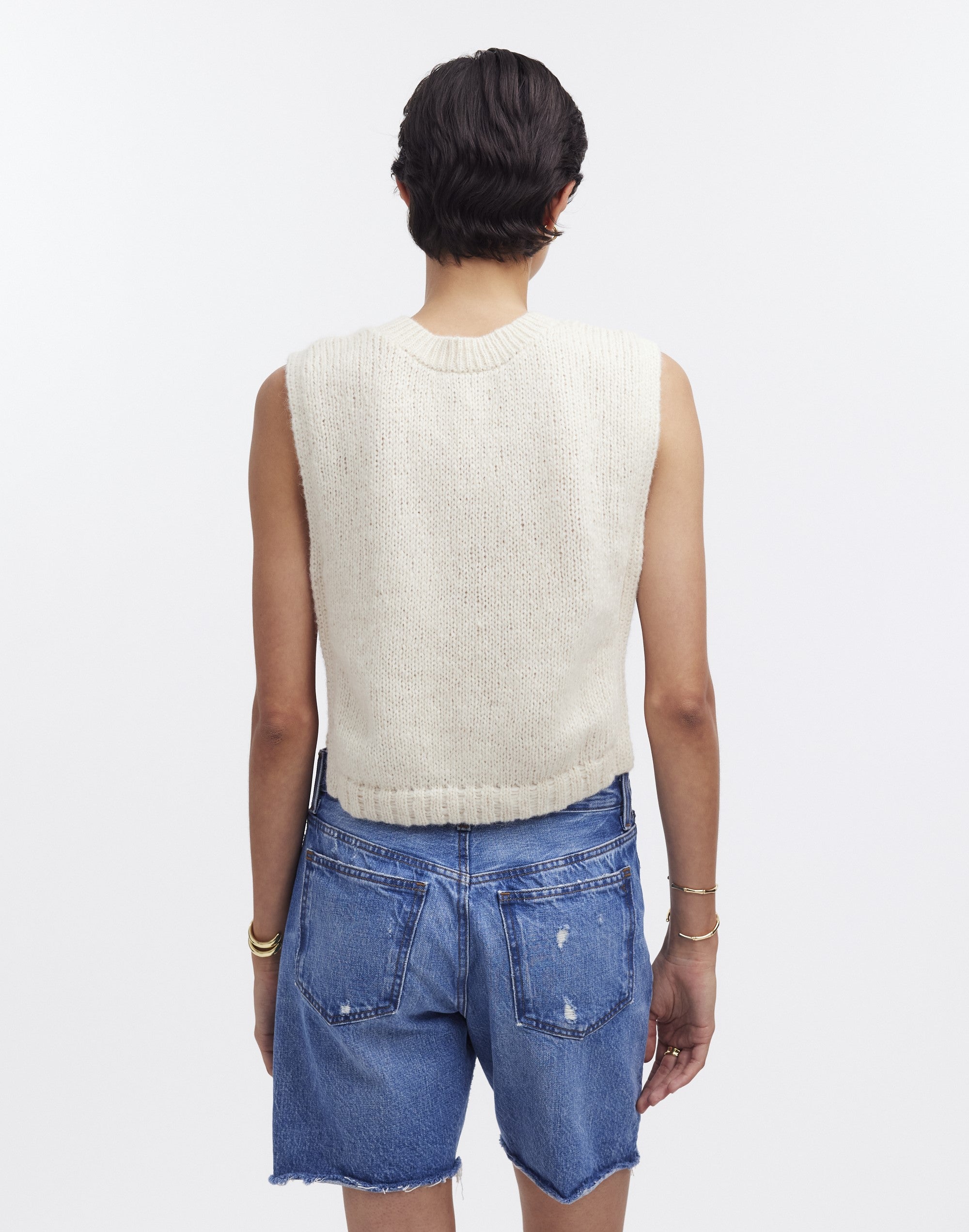 Munasiri Llama Vest — hand-knitted llama wool vest, timeless layering piece inspired by the Aymara word for love, handmade in Bolivia.