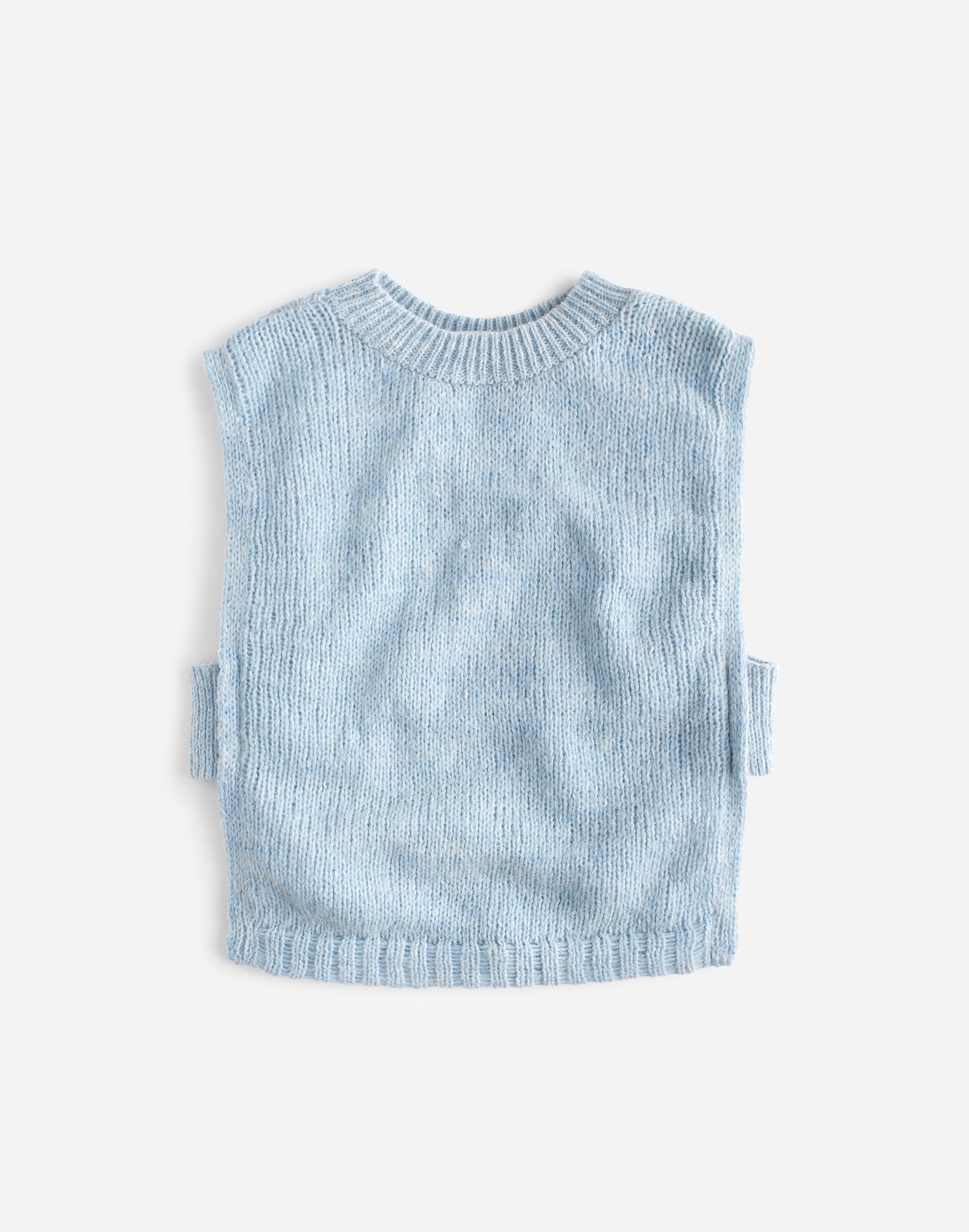 Munasiri Llama Vest — hand-knitted llama wool vest, timeless layering piece inspired by the Aymara word for love, handmade in Bolivia.
