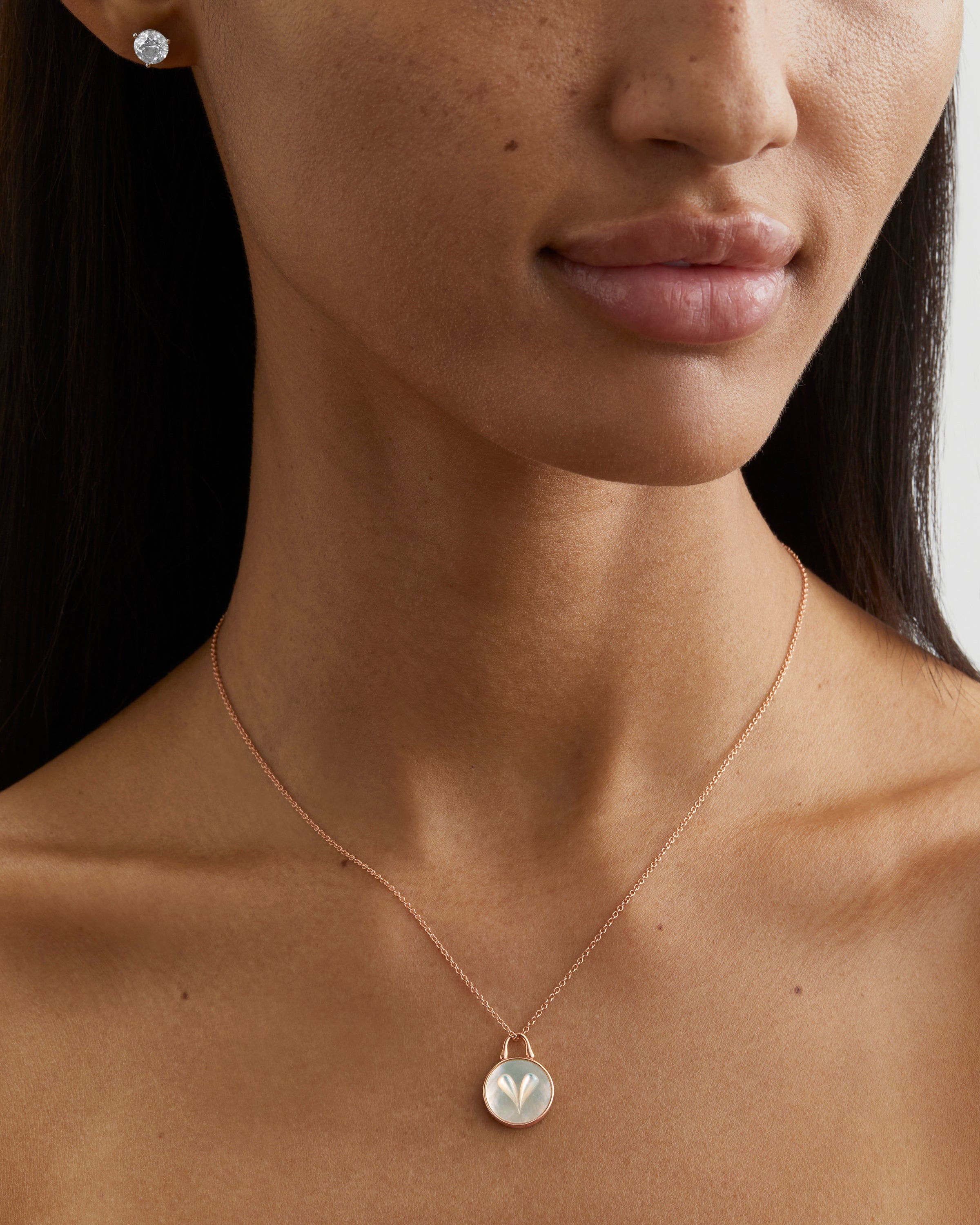 Cameo Heart Pendant 12mm in Sterling Silver - Paz Lifestyle
