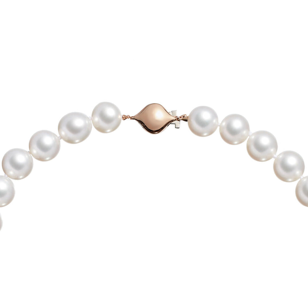 Australian South Sea Round Pearl Necklace in Rose Gold - Paz Lifestyle