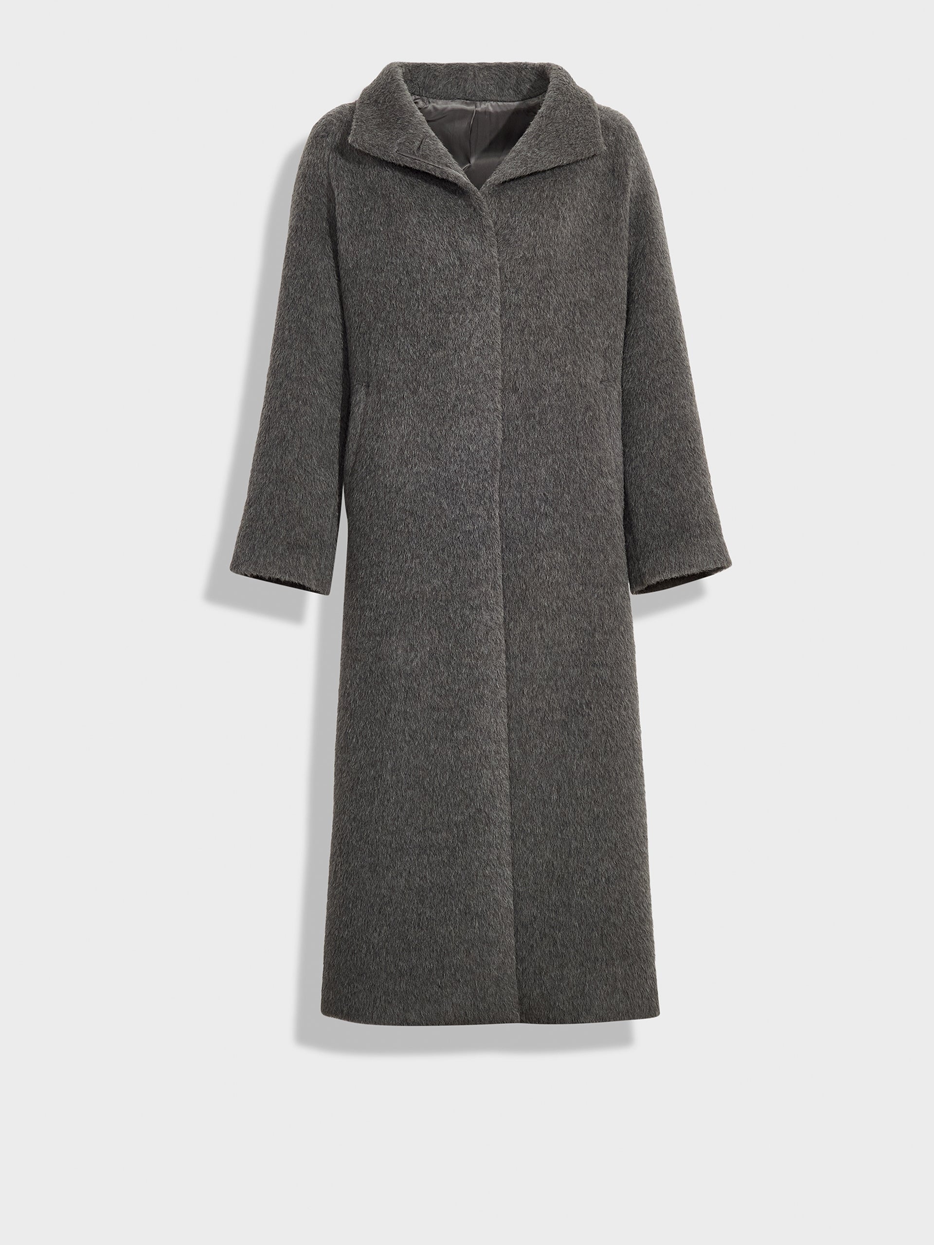 Zurich Coat Suri Alpaca Color Grey - Paz Lifestyle