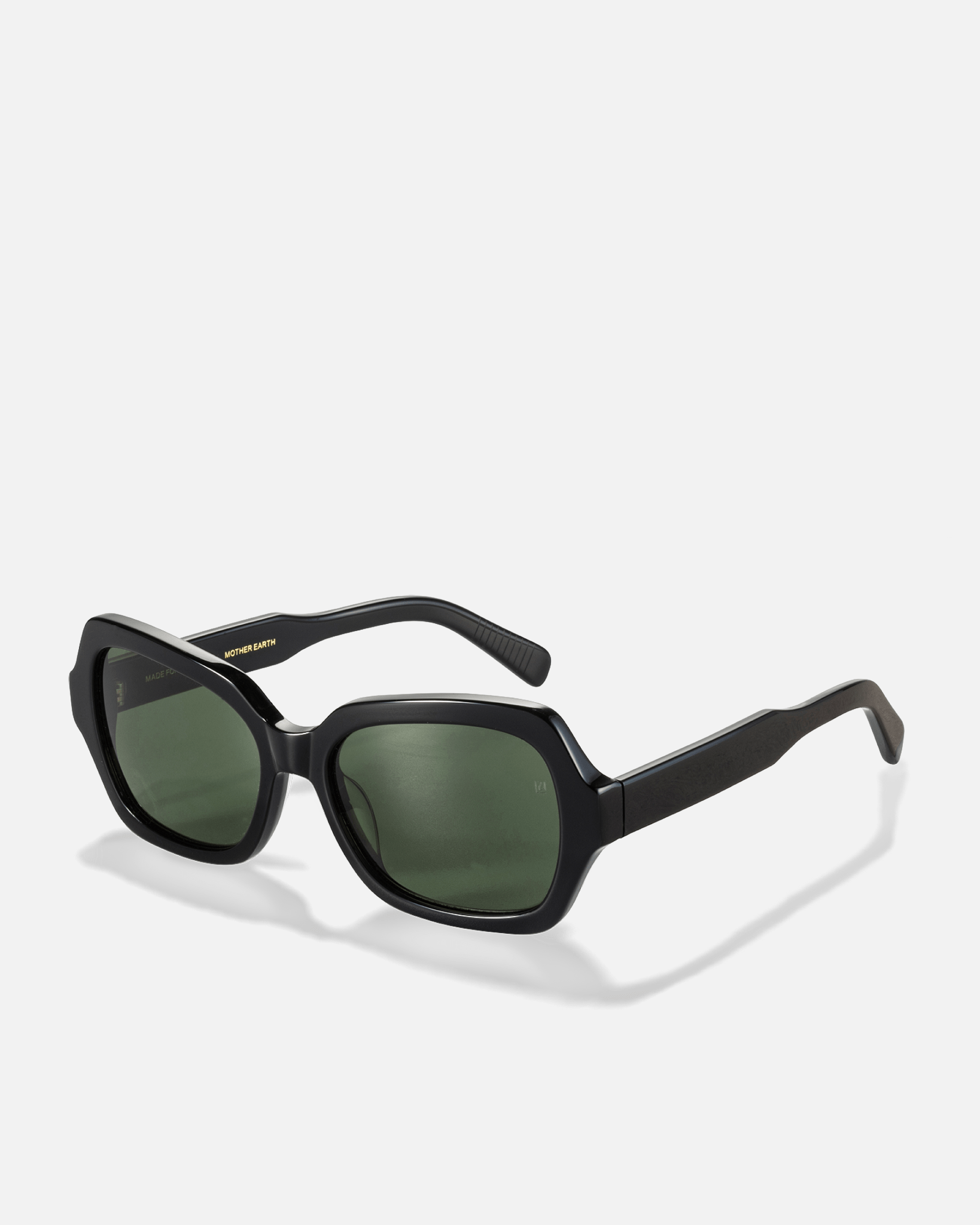 ANANAS Bio-Acetate Oval Sunglasses for Men & Women | Black | Sunnies Collection | OLLU