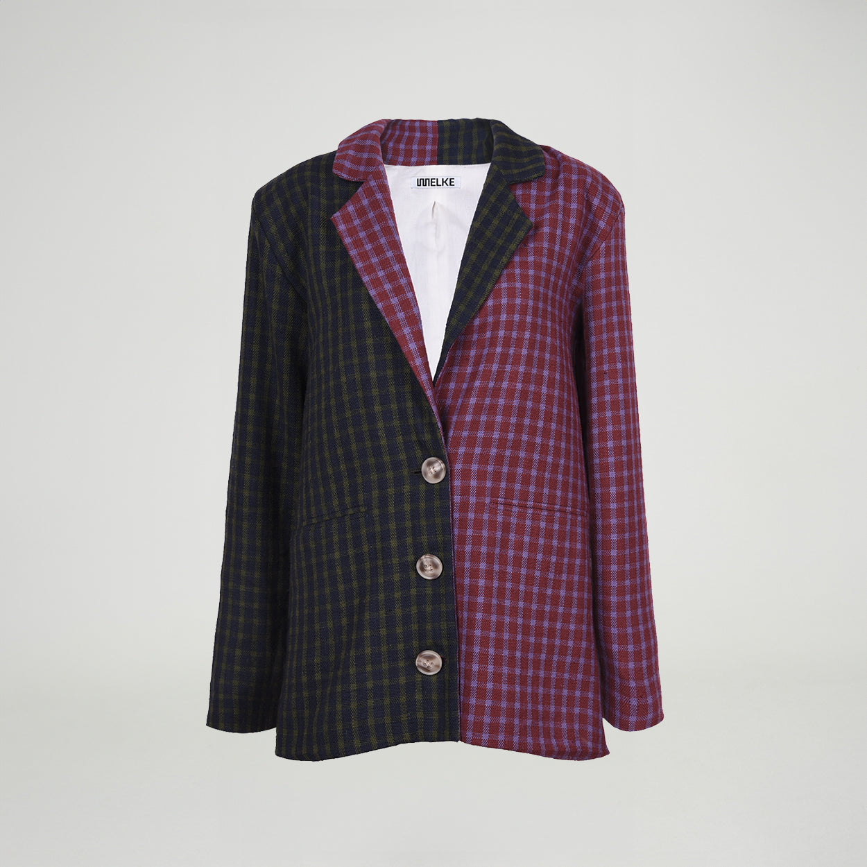 Plaid Split Jacket - Paz Lifestyle