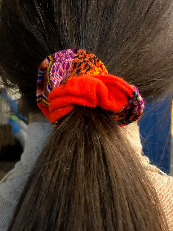 Sustainable lifestyle brand Paz Andean Scrunchie at PazLifestyle.com