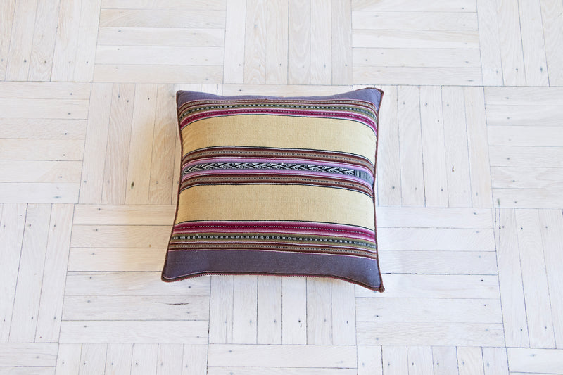Lavender Stripe Pillow Cover - PAZLIFESTYLE