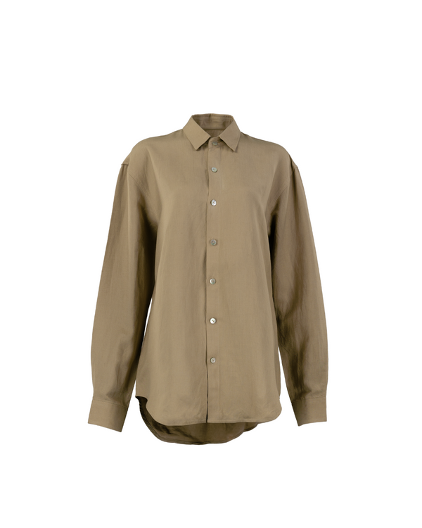Oversized Button Down in Camel - Paz Lifestyle 