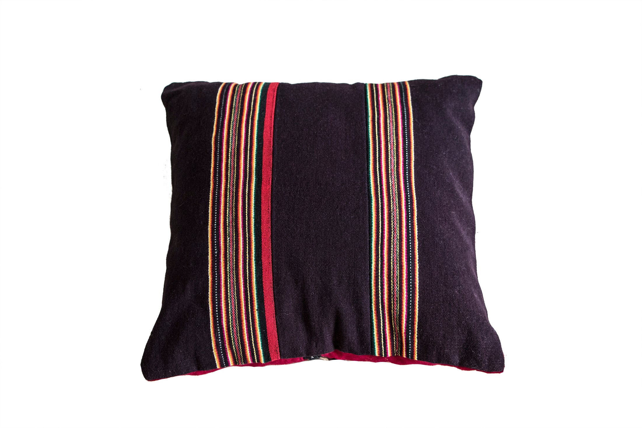 Sustainable lifestyle brand Ponchos Rojas handmade throw pillows at PazLifestyle.com