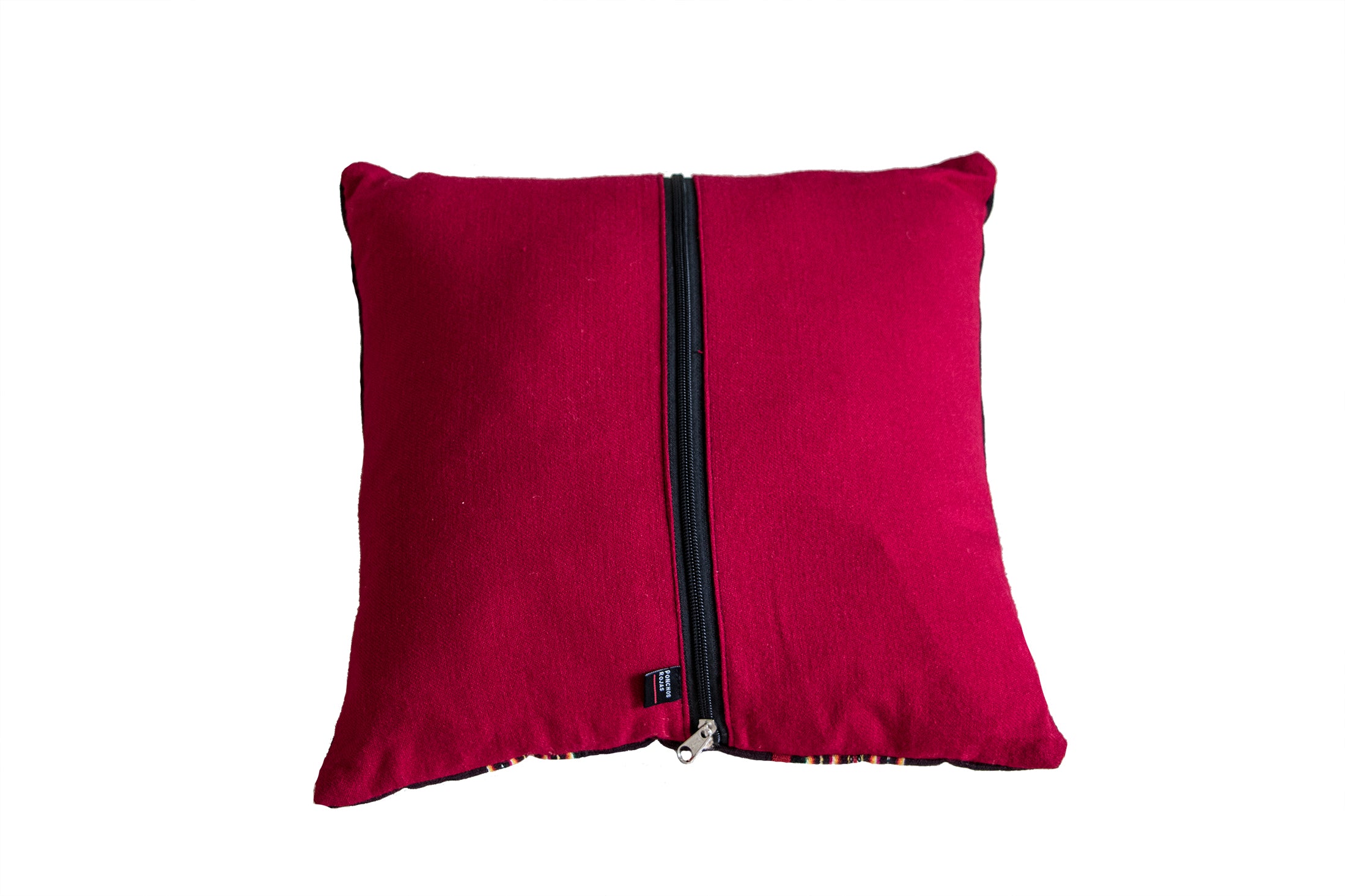Sustainable lifestyle brand Ponchos Rojas handmade throw pillows at PazLifestyle.com