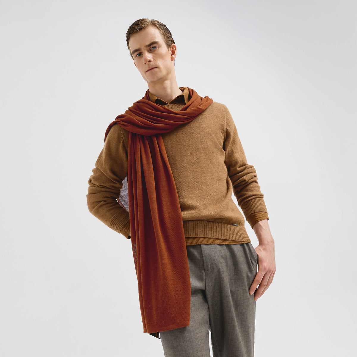 Bouveret Shawl Vicuña Color Rustic Orange