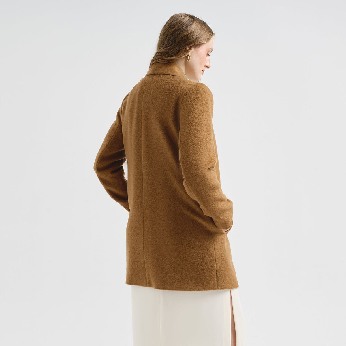Short Swing Coat Vicuña Color Camel