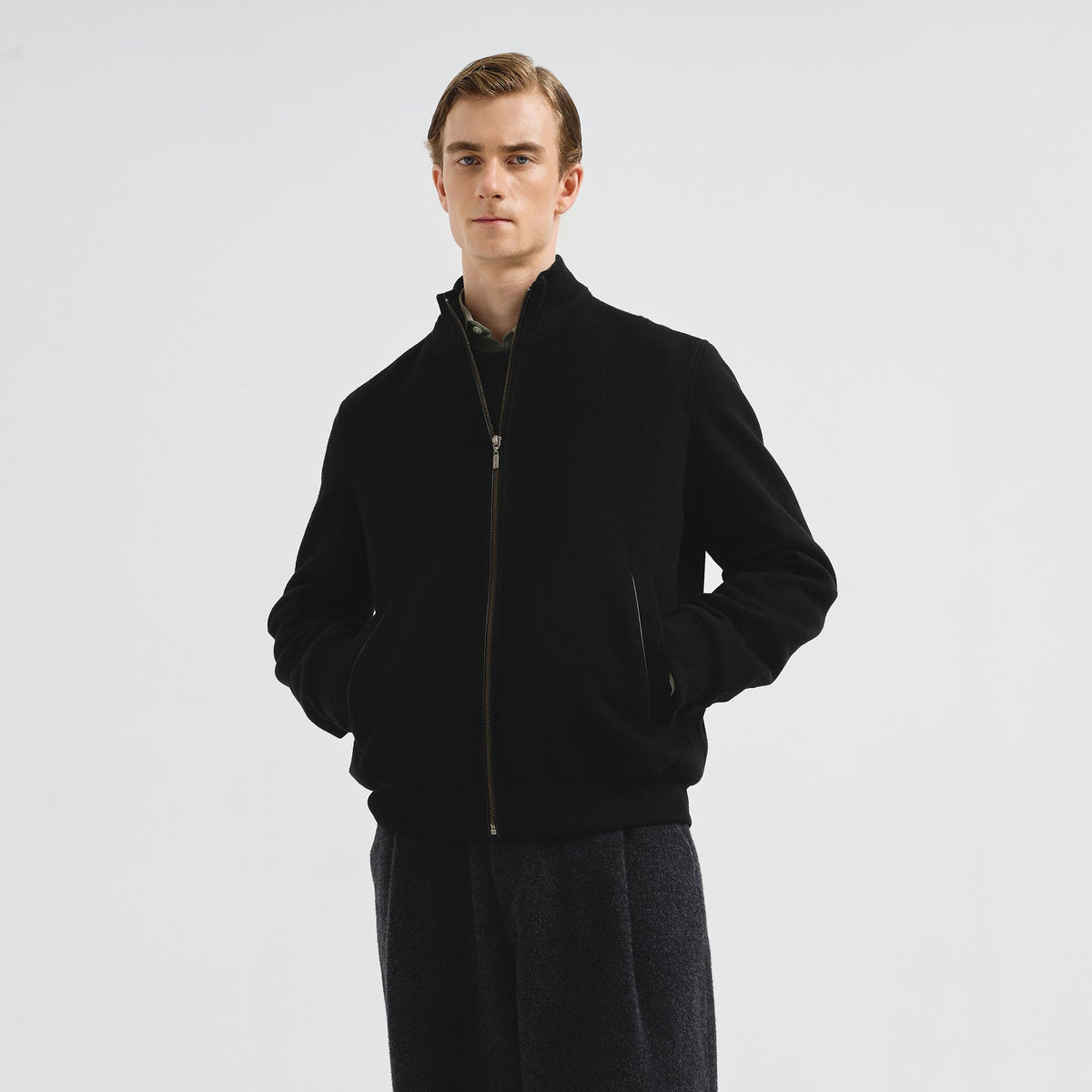 Benedict Jacket Vicuña Color Black