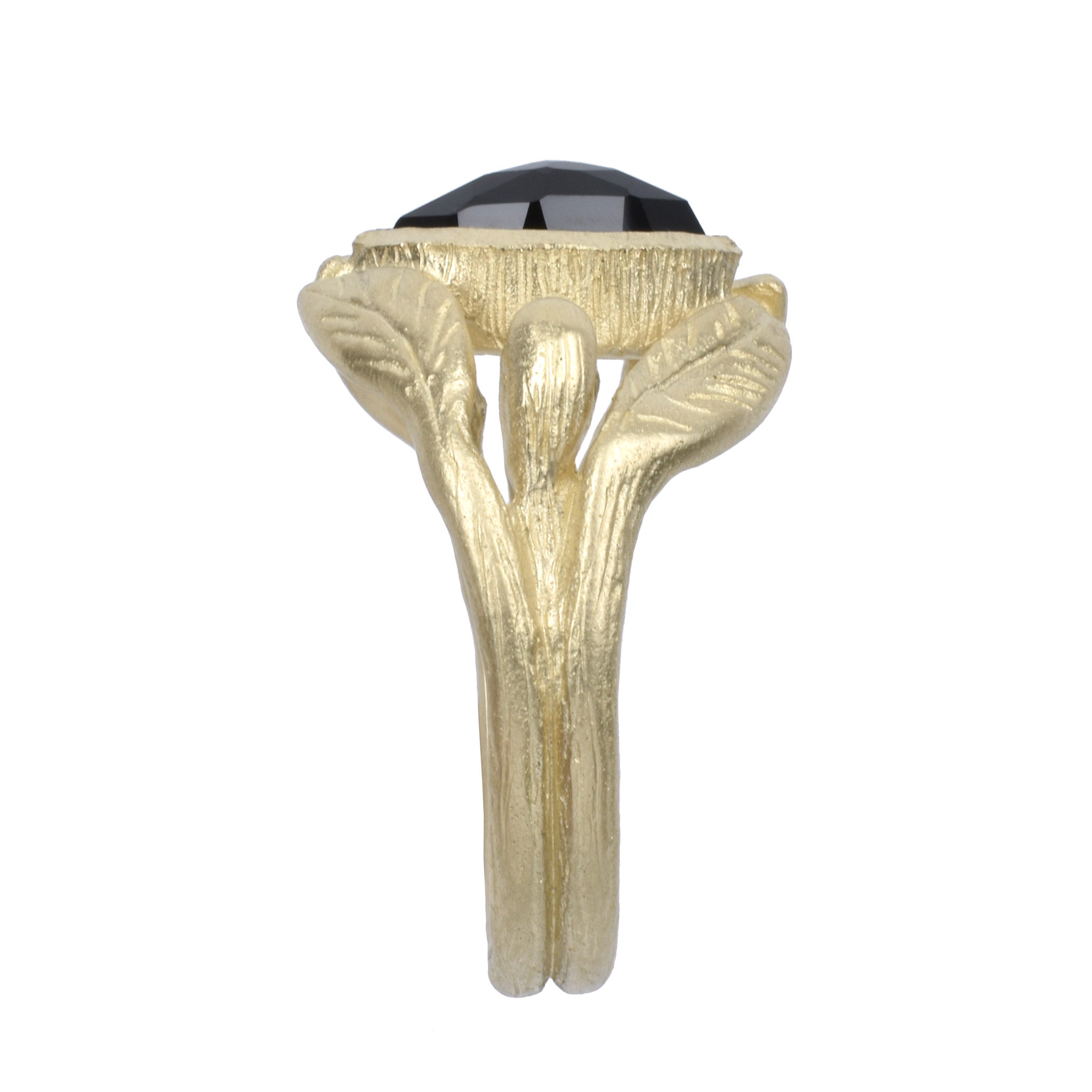 La Marquise 10K yellow gold with onyx - Paz Lifestyle 