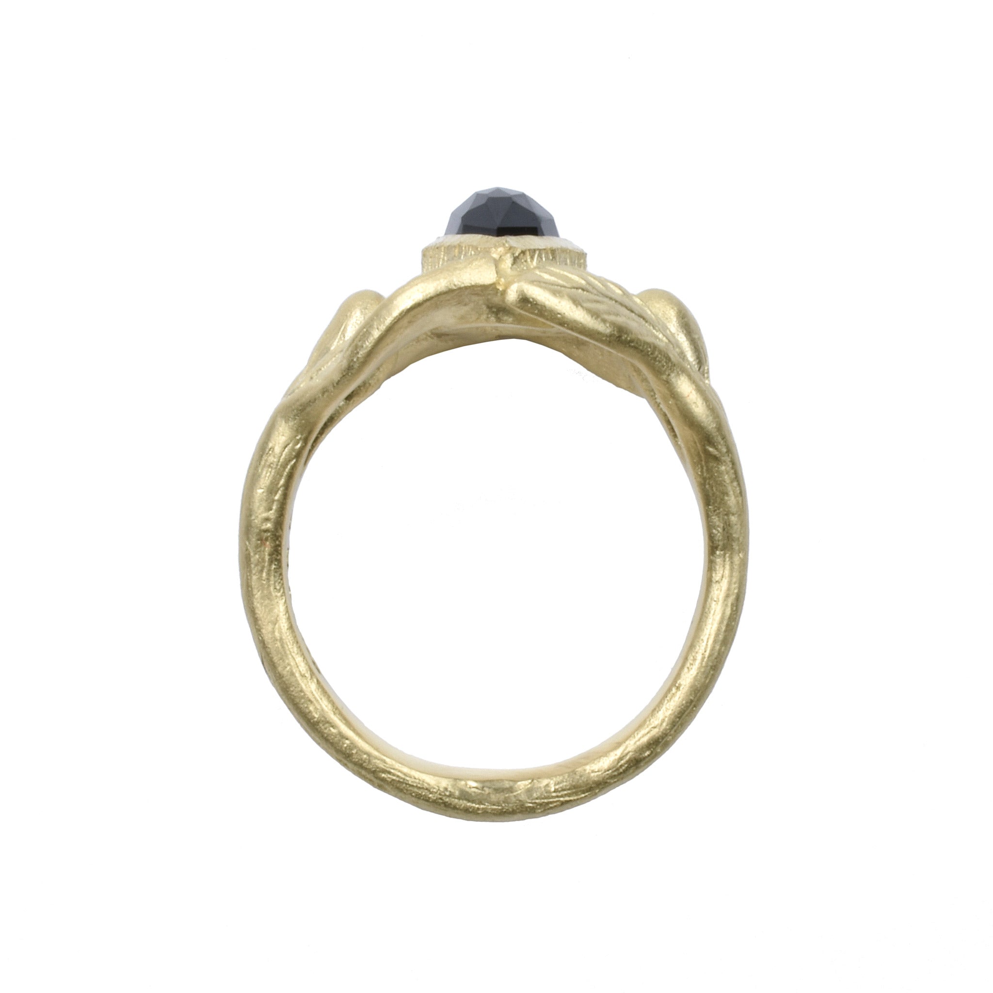 La Marquise 10K yellow gold with onyx - Paz Lifestyle 