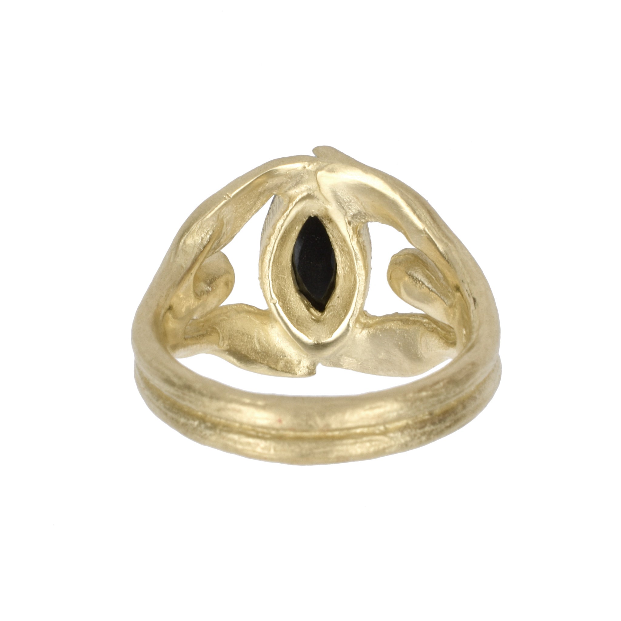 La Marquise 10K yellow gold with onyx - Paz Lifestyle 