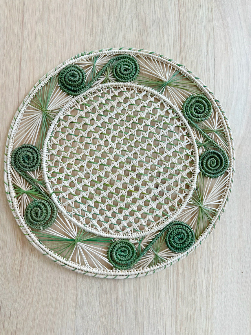 Usicauri Caracol Placemats Green - Paz Lifestyle 