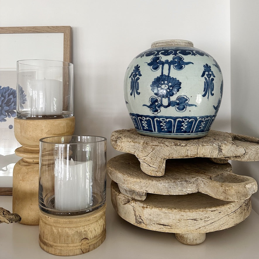 Antique Wood Riser - Paz Lifestyle 