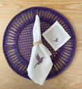 Hummingbird Hand Embroidered Linen Napkin by Helecho Set of 4 - Paz Lifestyle 