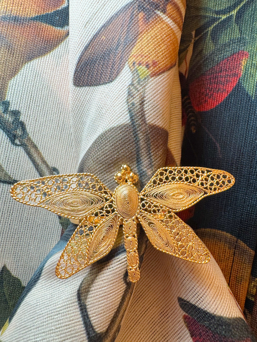 Filigree Deluxe Dragonfly Napkin Ring - Paz Lifestyle 