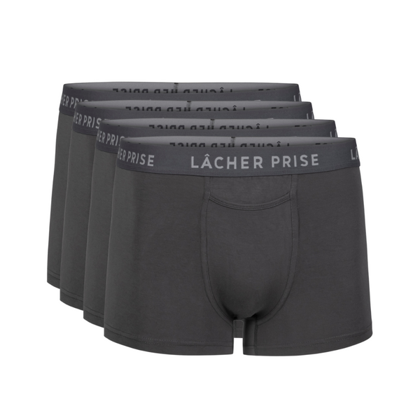 NEW Stratus Boxer Brief PACK OF 4 - Grey - Paz Lifestyle 