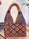 Paja Tetera Mini Basket Bag Blue - Paz Lifestyle 