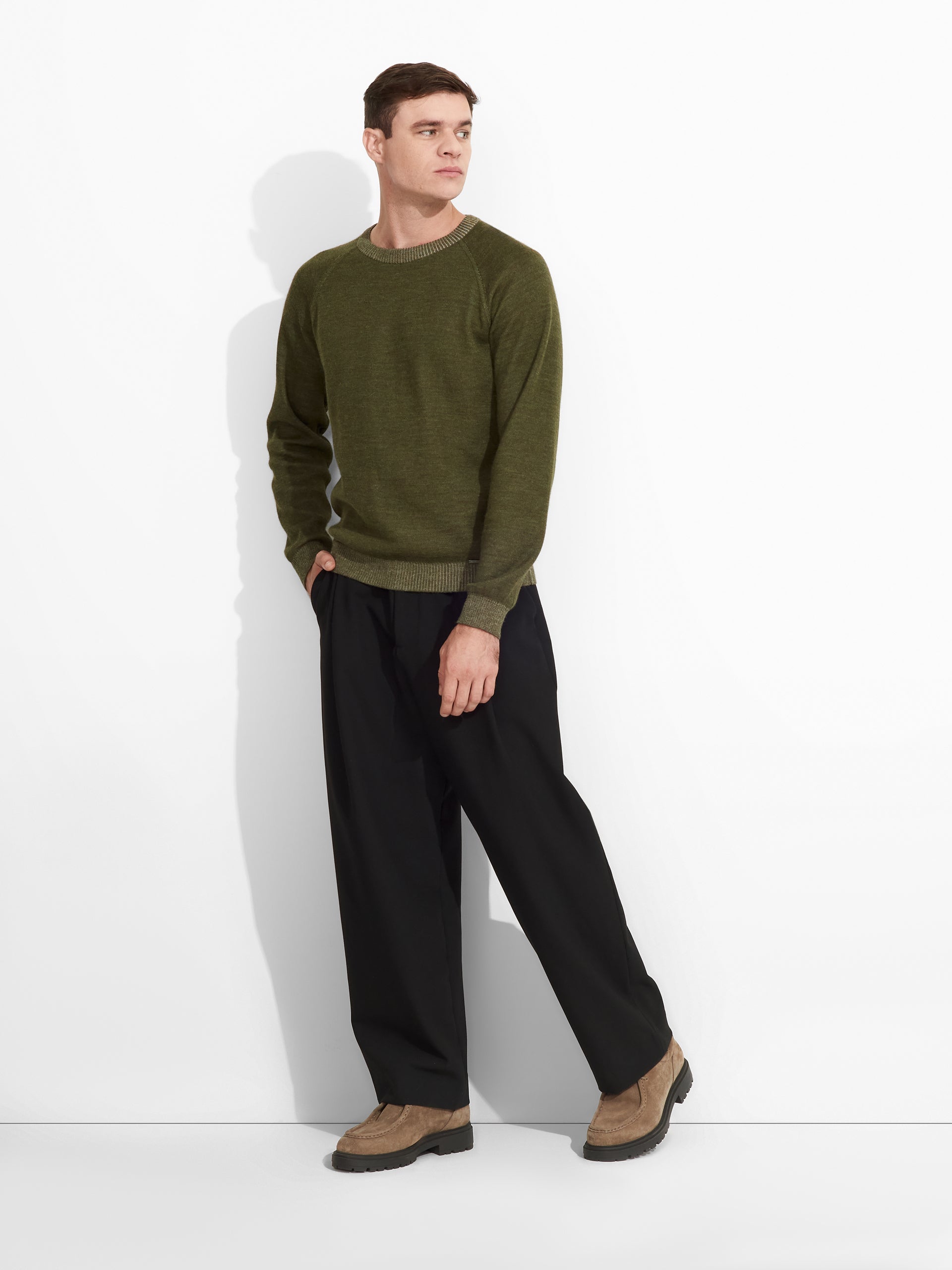 Vittorio Sweater Baby Alpaca Color Green