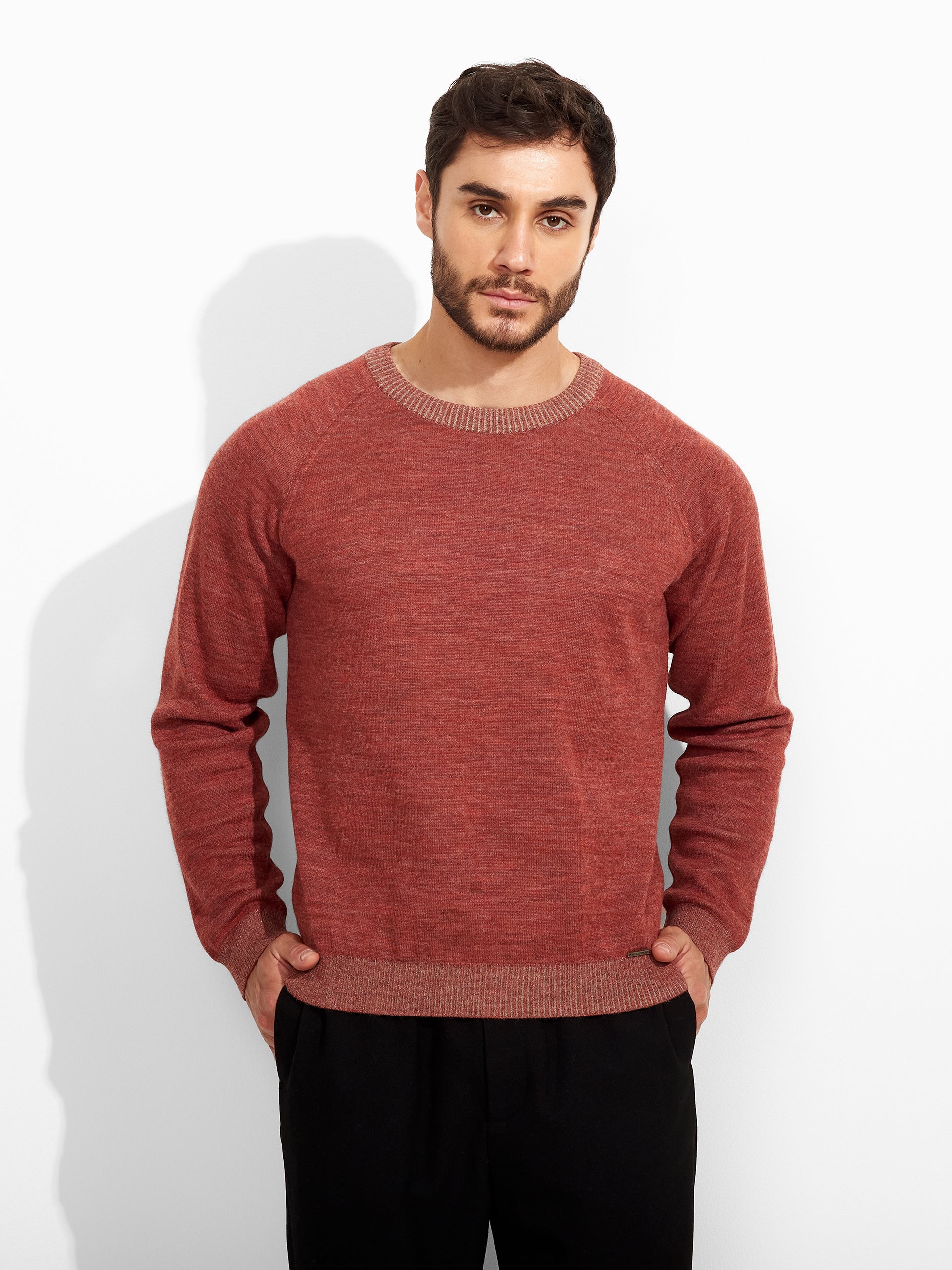 Vittorio Sweater Baby Alpaca Color Red